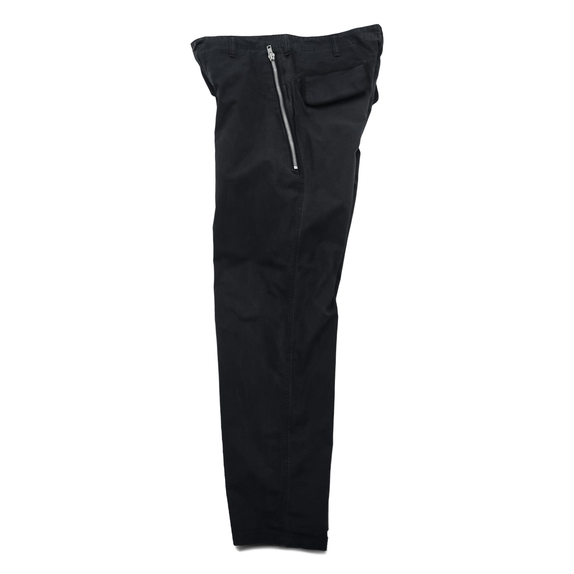 NEPENTHES 日本製 チノパンツ ワークパンツ M ブラック コットン ジップポケット