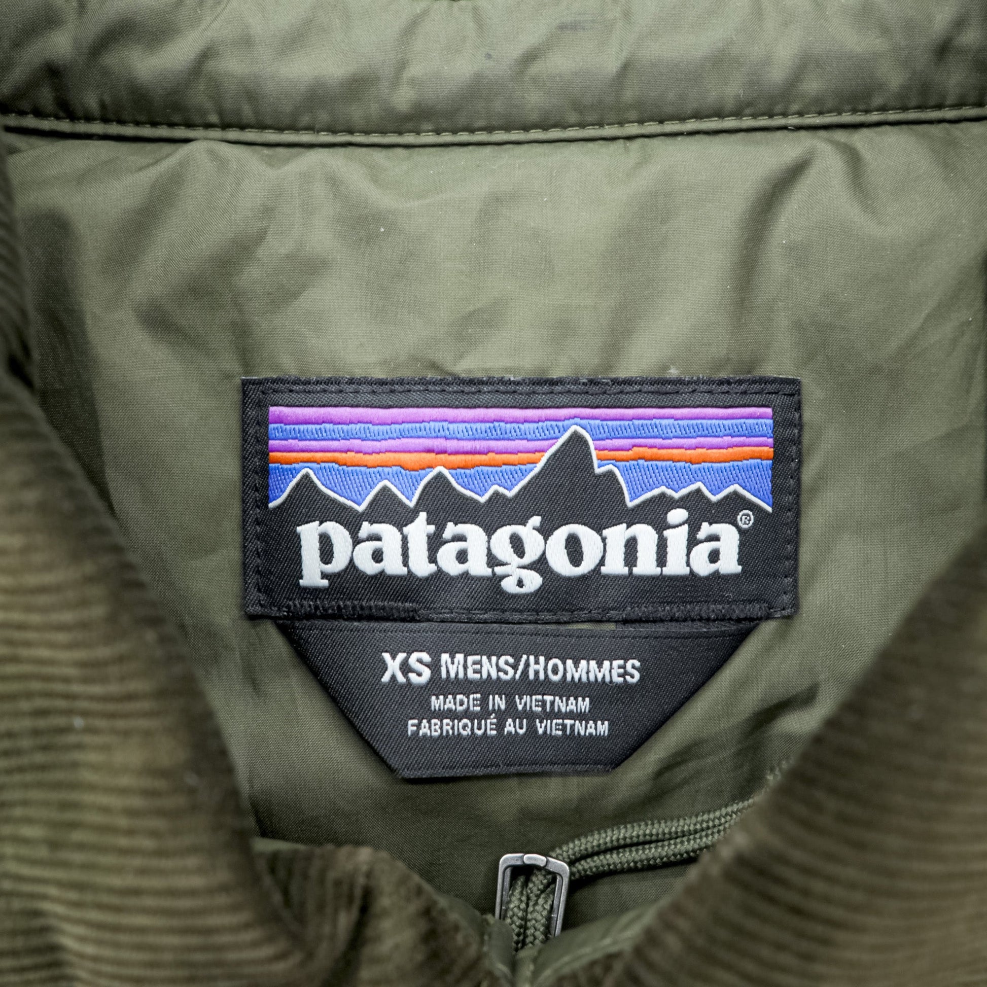 Patagonia ダイアモンド キルト ジャケット XS オリーブ 中綿 キルティング 襟コーデュロイ 20735