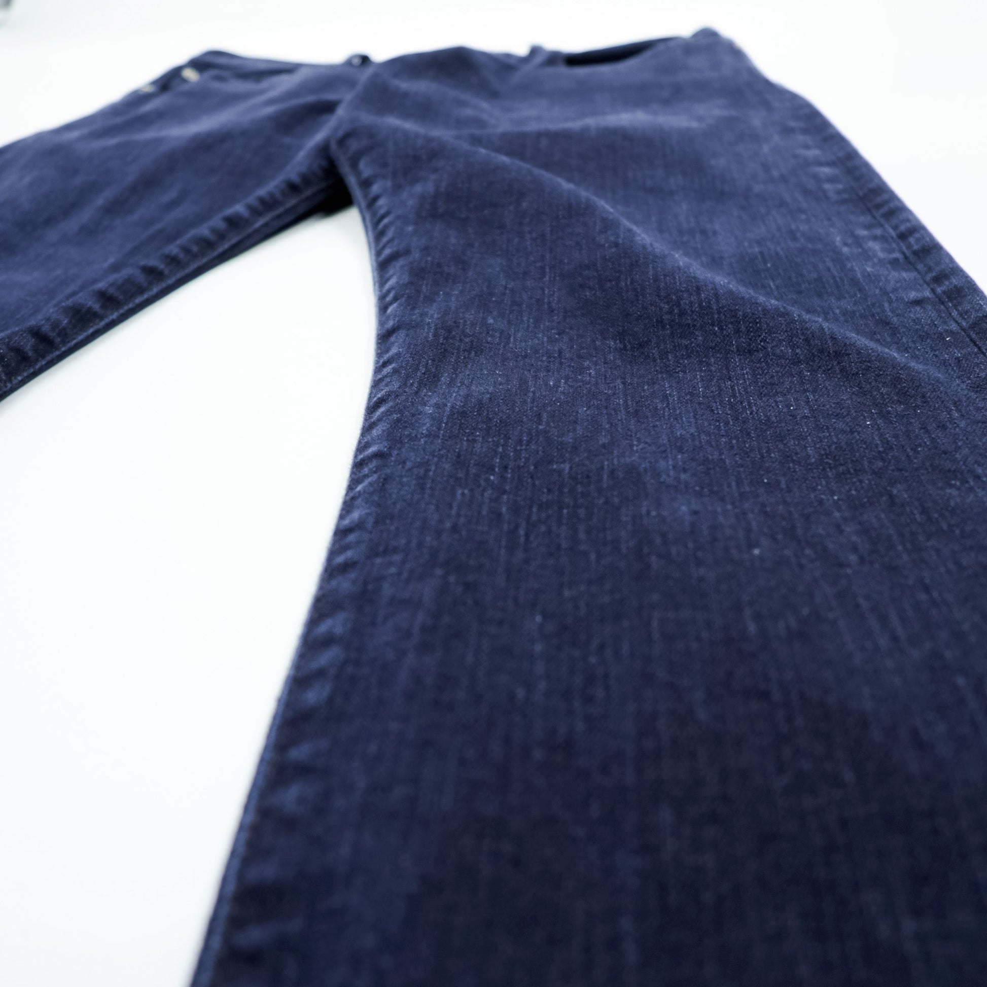 Polo Ralph Lauren デニムパンツ ジーンズ S インディゴ ストレッチ 濃紺 レザーパッチ THE HAMPTON RELAXED