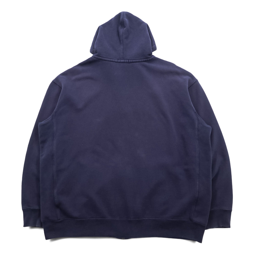 Polo Ralph Lauren リバースウィーブ ジップパーカー 3XL ネイビー スモールポニー ロゴ 刺繍