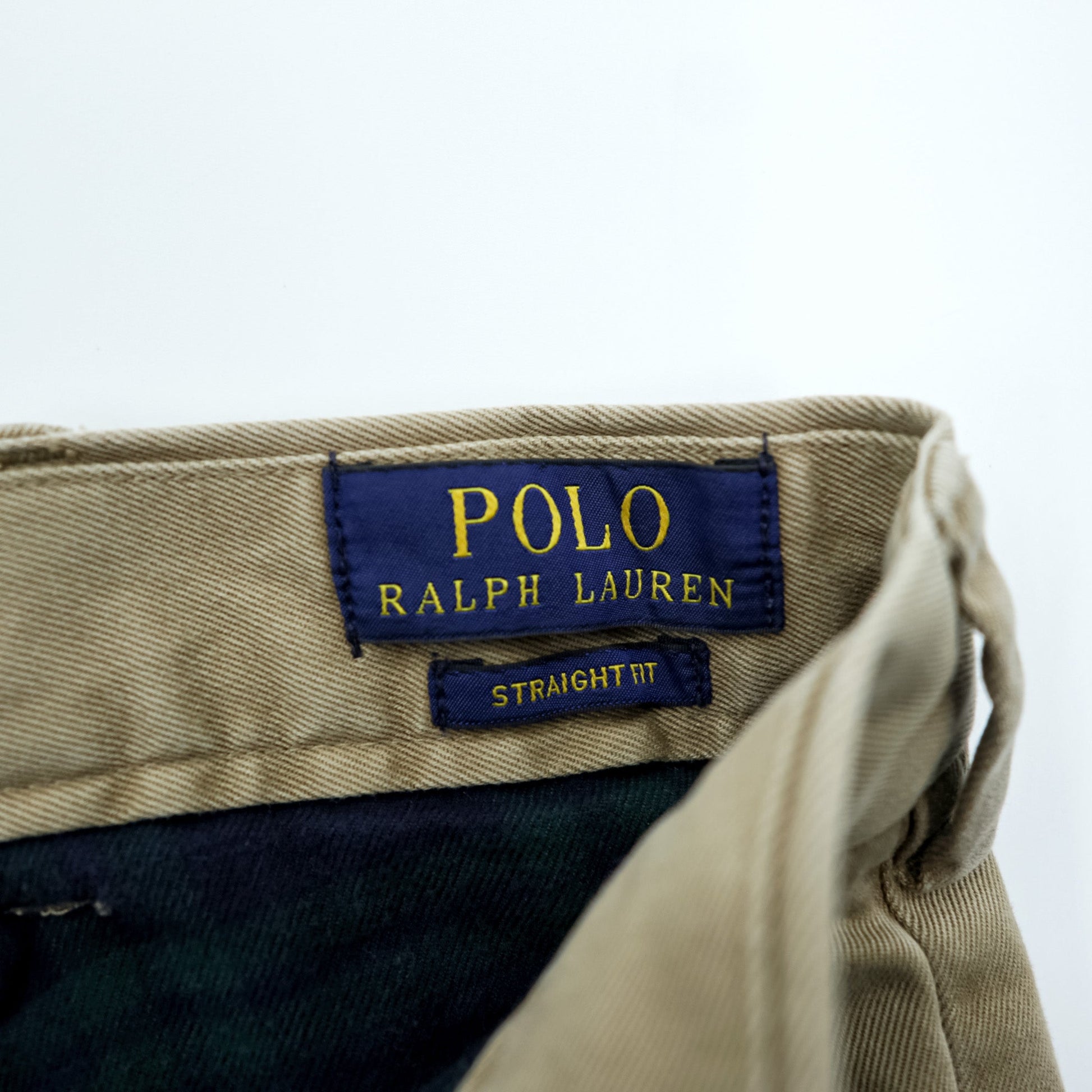 Polo Ralph Lauren ポロチノ チノパンツ ワークパンツ M ベージュ 裏地フランネル STRAIGHT FIT