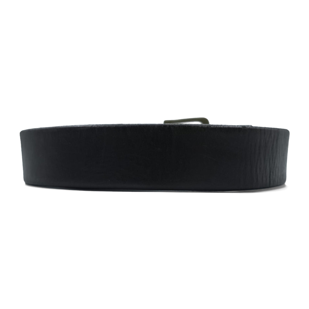 Ralph Lauren レザーベルト ブラック メタル ゴールド バックル 2223850-001