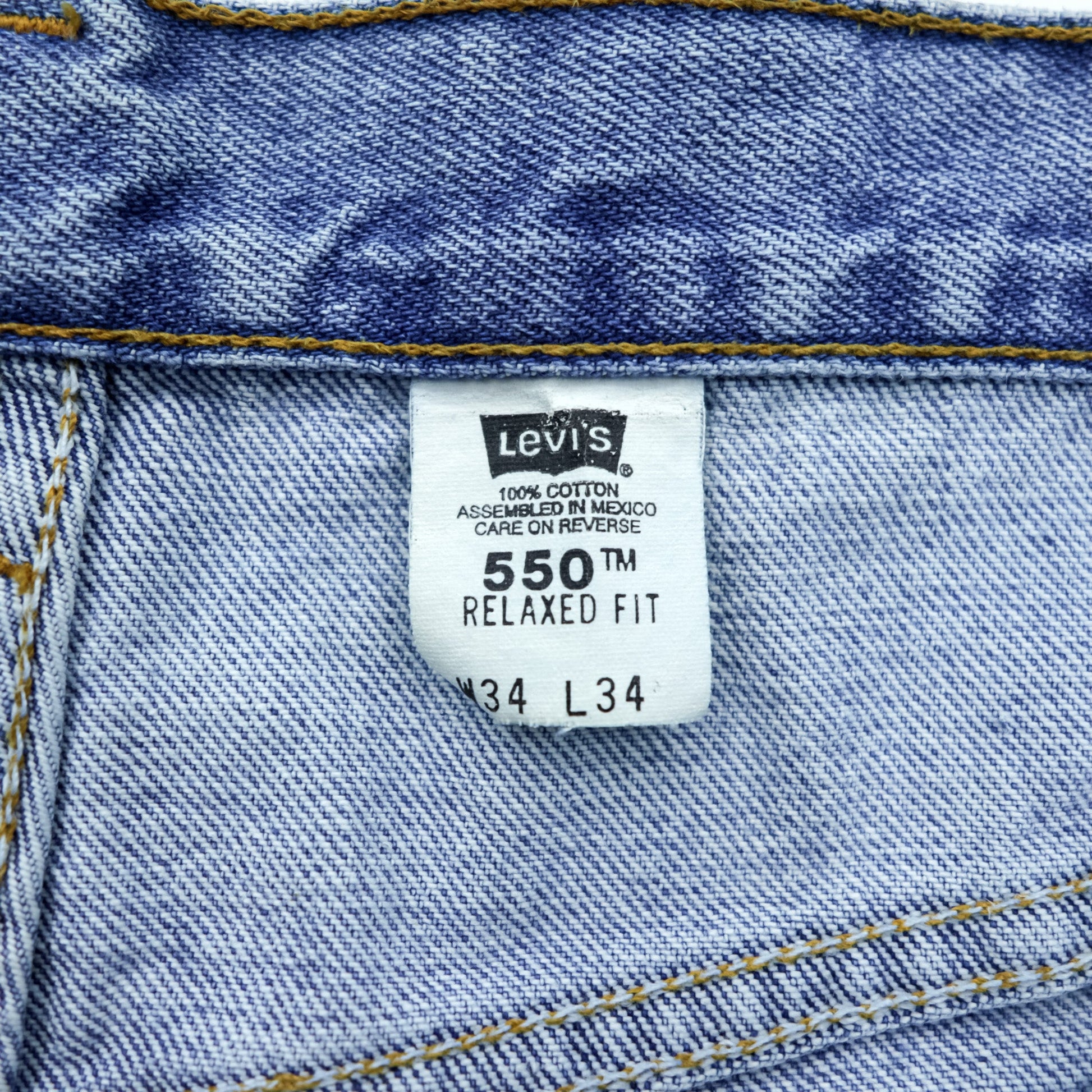 Levi's 90年代 RELAXED FIT 550 テーパード デニムパンツ ジーンズ L インディゴ 00550-4834