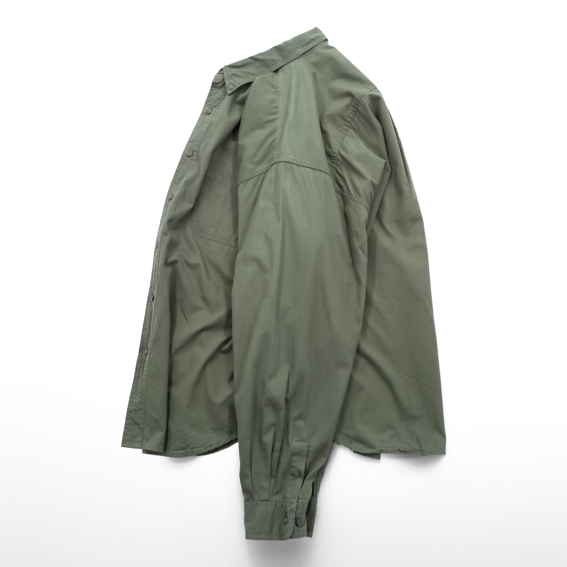 Eddie Bauer 90年代 ボタンダウンシャツ XL オリーブ コットン 胸ポケット ビッグサイズ