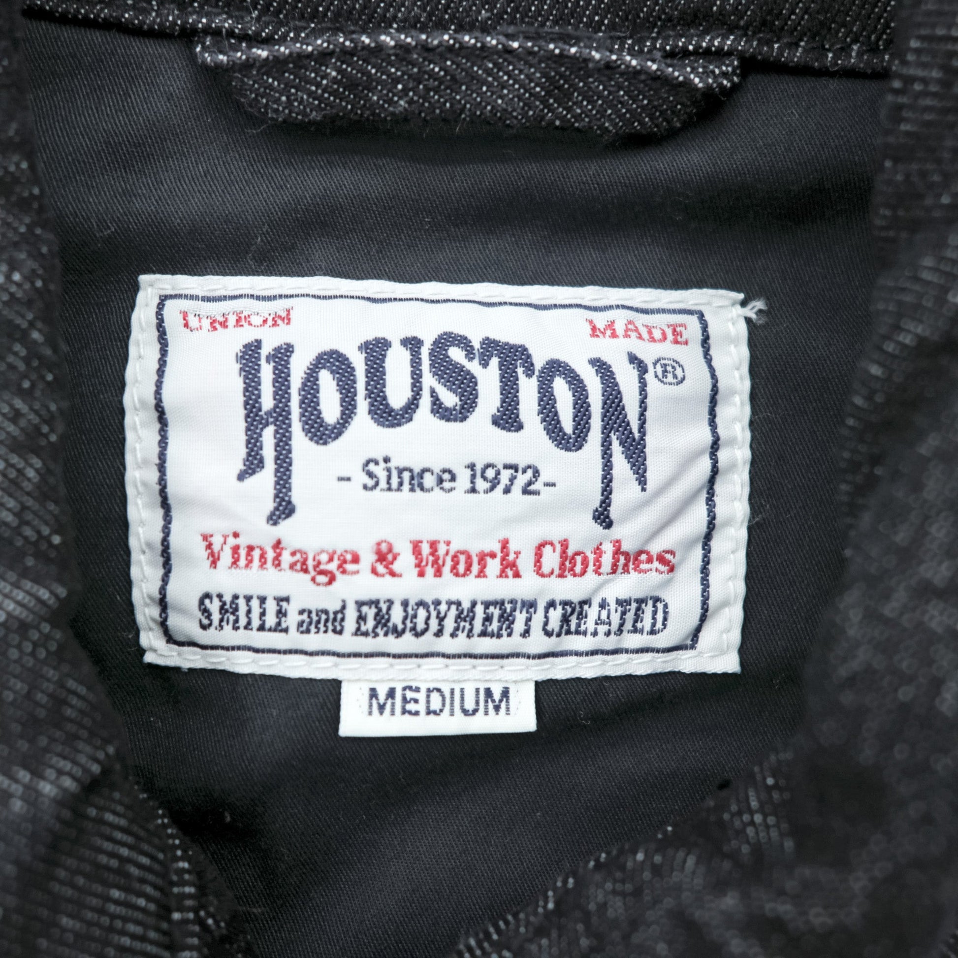 HOUSTON デニム ベトジャン スーベニアジャケット M ブラック 龍 刺繍 Bienhoa 1969-70 51480