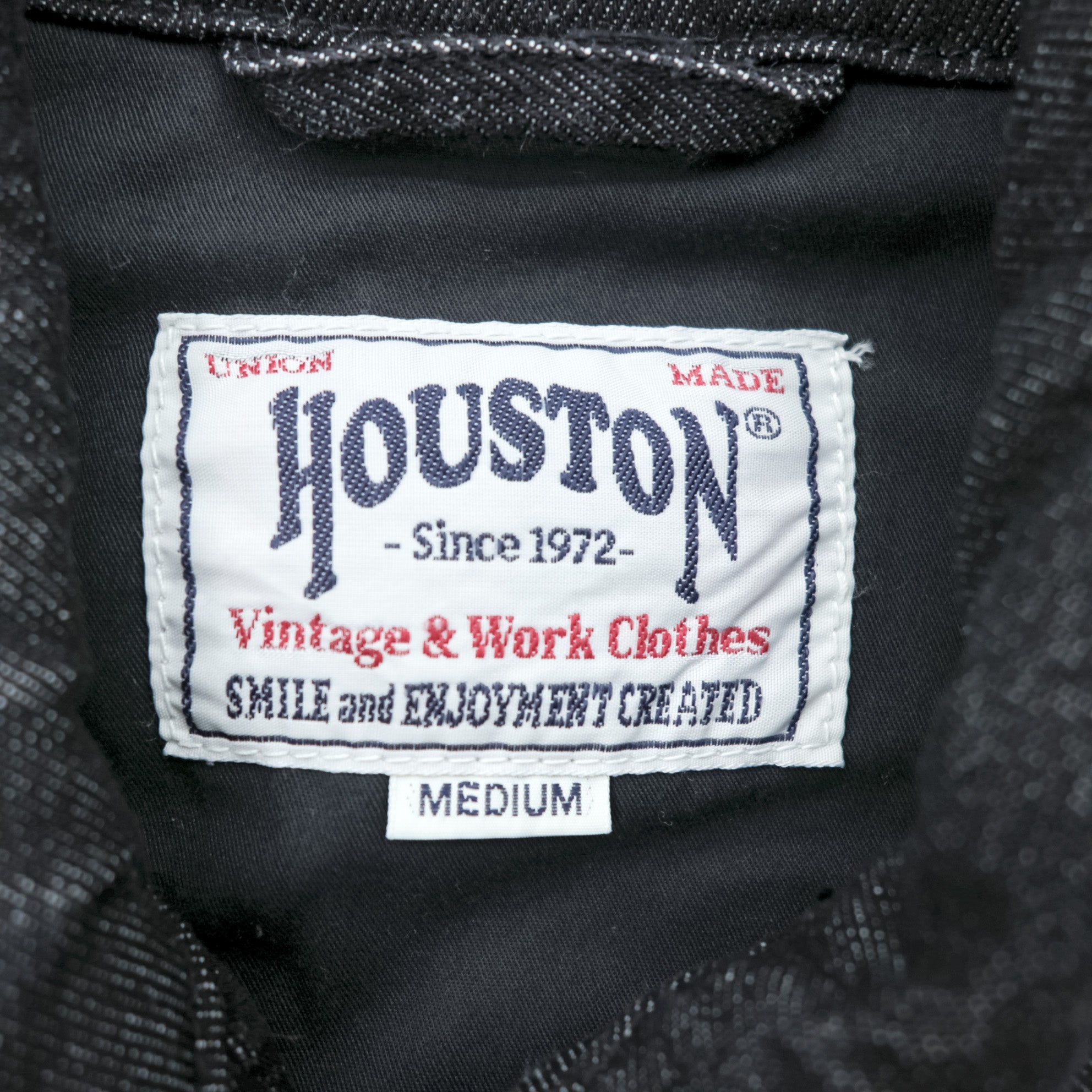 HOUSTON デニム ベトジャン スーベニアジャケット M ブラック 龍 刺繍 Bienhoa 1969-70 51480