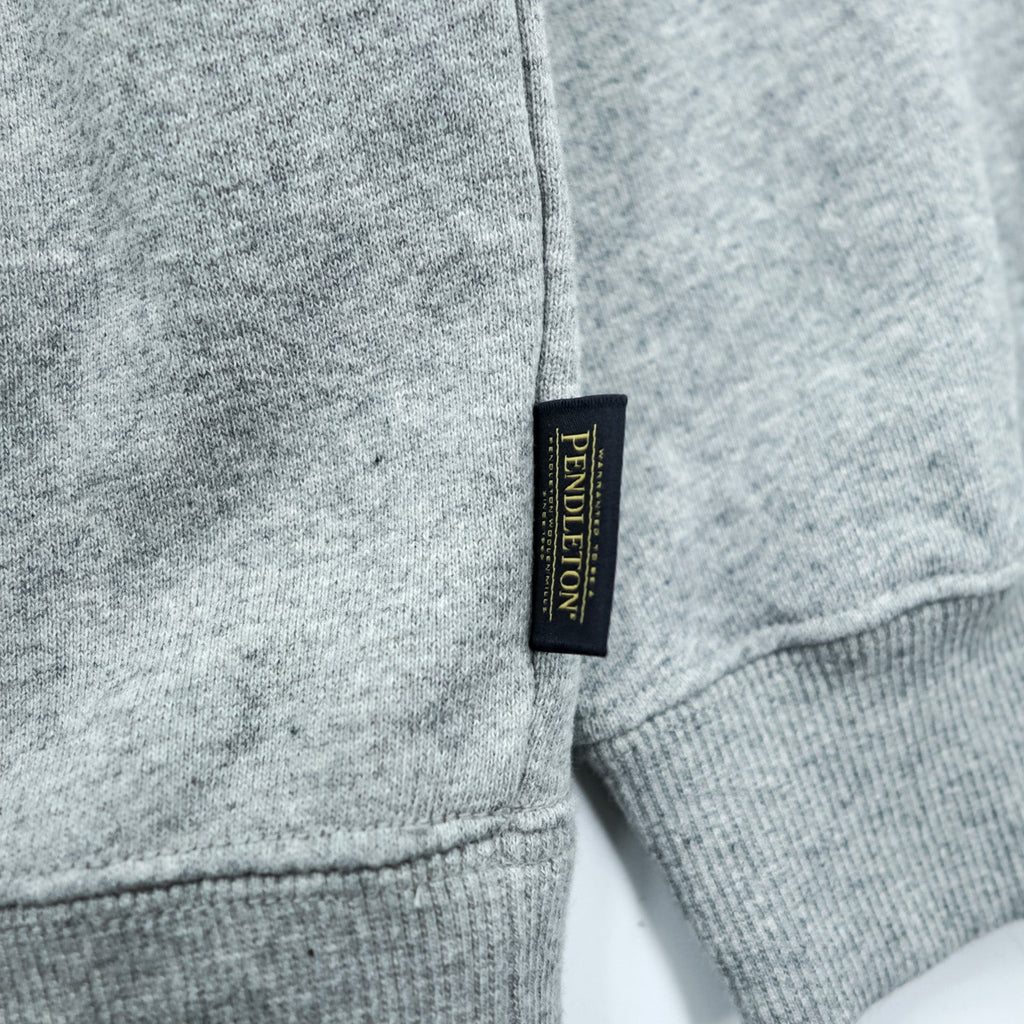 PENDLETON バックプリント スウェット トレーナー L グレー ネイティブ柄 チマヨ コットン 3475-3006