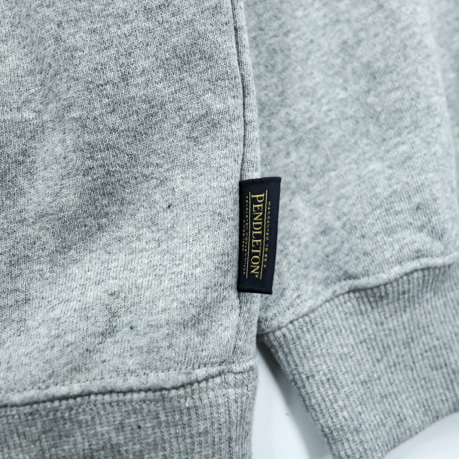 PENDLETON バックプリント スウェット トレーナー L グレー ネイティブ柄 チマヨ コットン 3475-3006