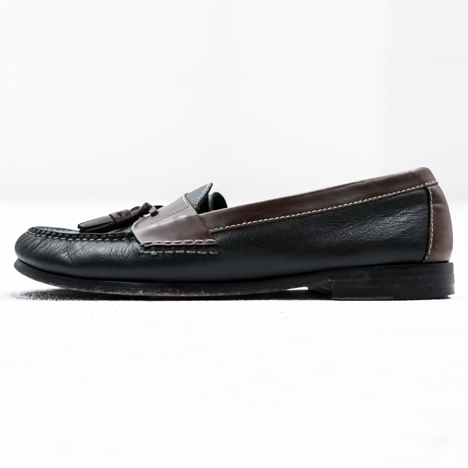 Cole Haan フリンジ タッセルローファー 28cm ブラウン ブラック レザー 本革 02997