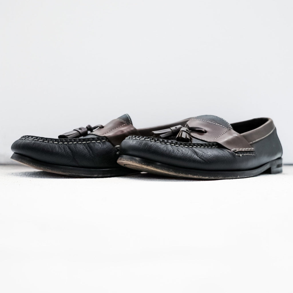 Cole Haan フリンジ タッセルローファー 28cm ブラウン ブラック レザー 本革 02997