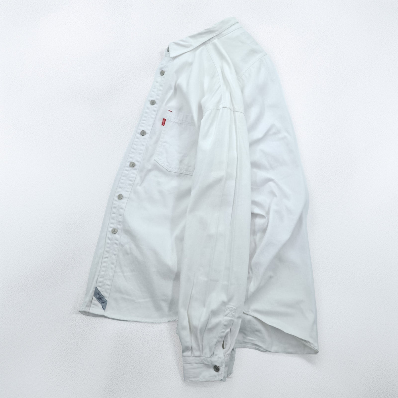 Levi's 90年代 ワークシャツ 長袖 デニムシャツ XL ホワイト 胸ポケット 60560 1352