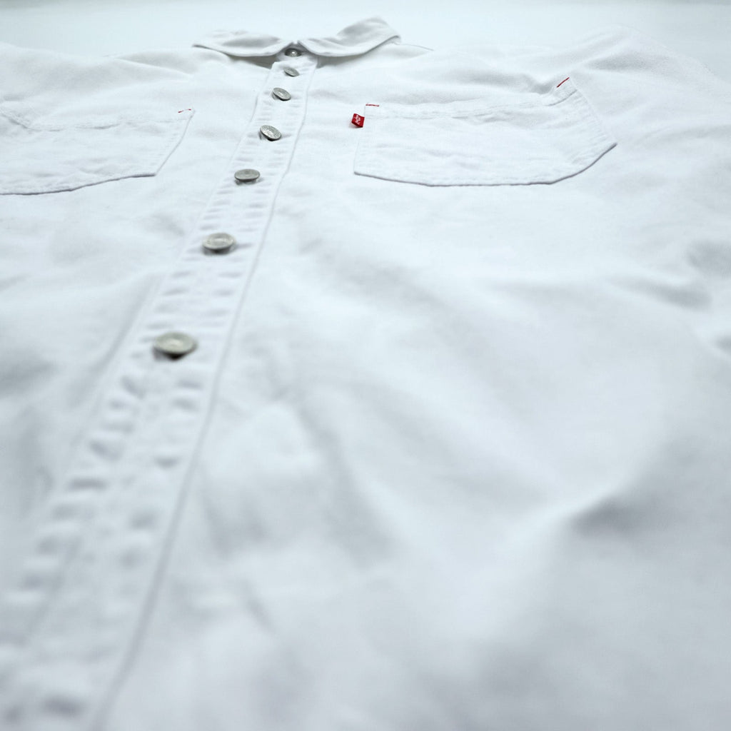 Levi's 90年代 ワークシャツ 長袖 デニムシャツ XL ホワイト 胸ポケット 60560 1352