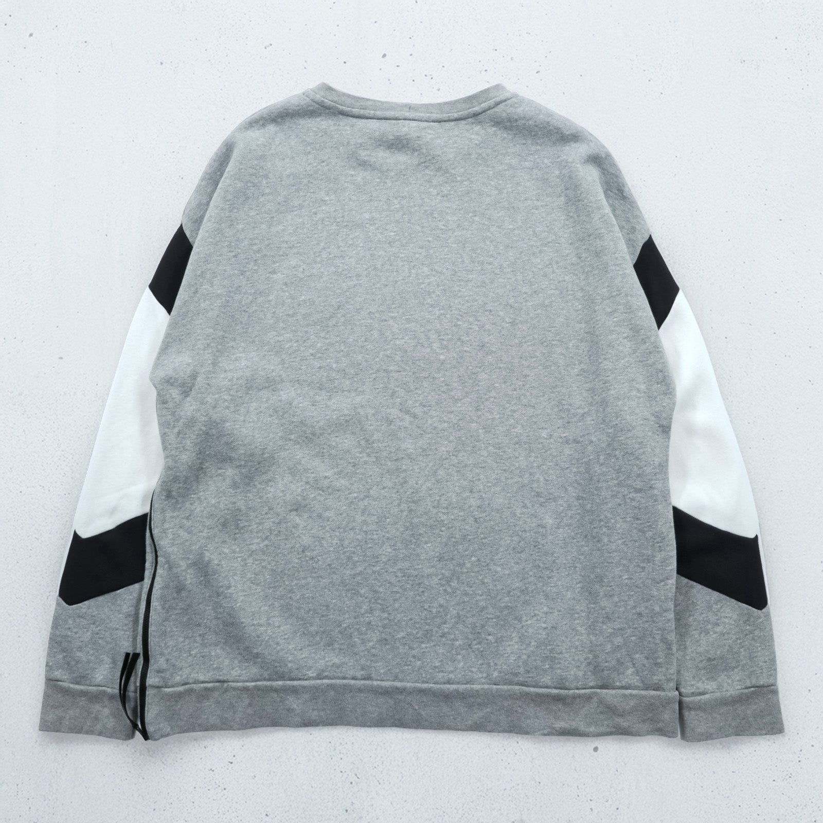 NIKE ボックスロゴ スウェット トレーナー XL グレー サイドジップ スリット CD9220-063