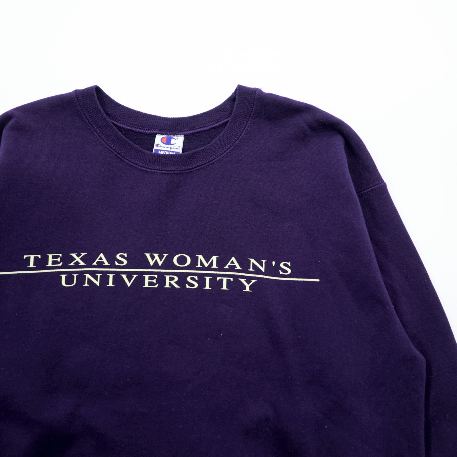 Champion 90年代 カレッジ スウェット トレーナー M パープル TEXAS WOMAN'S UNIVERSITY