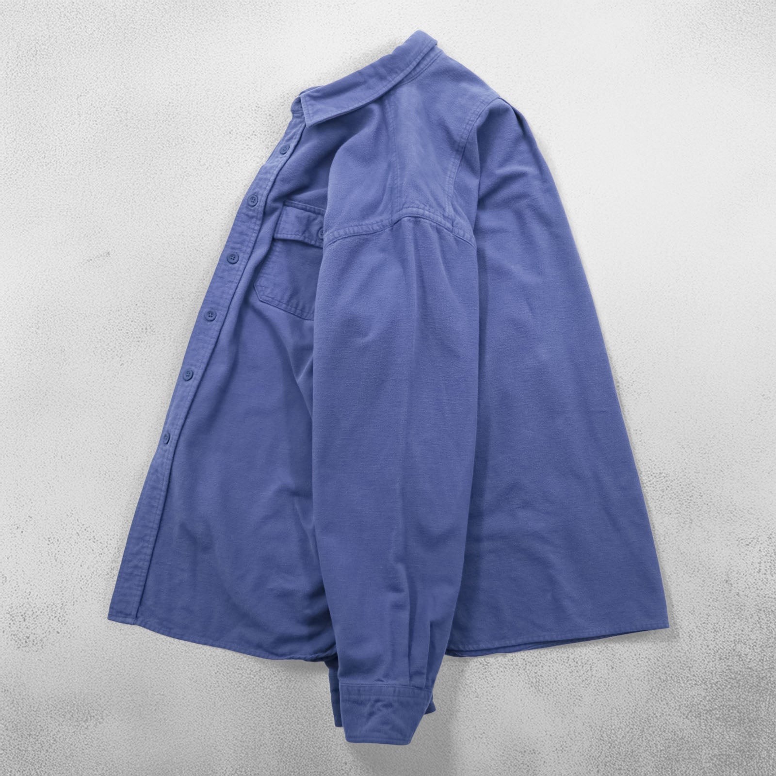 L.L.Bean シャモアシャツ フランネルシャツ XL ブルー フラップ 胸ポケット MT03