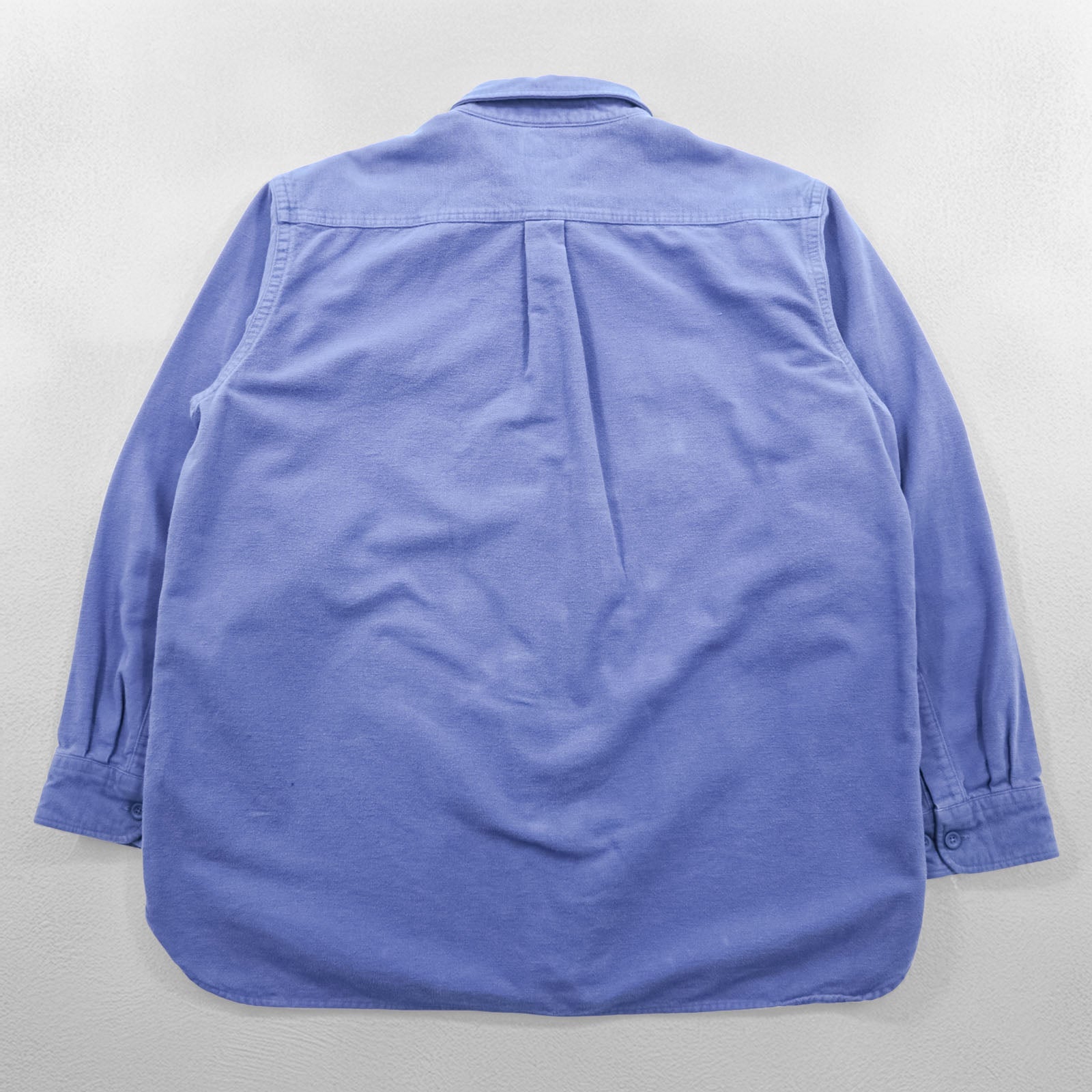 L.L.Bean シャモアシャツ フランネルシャツ XL ブルー フラップ 胸ポケット MT03