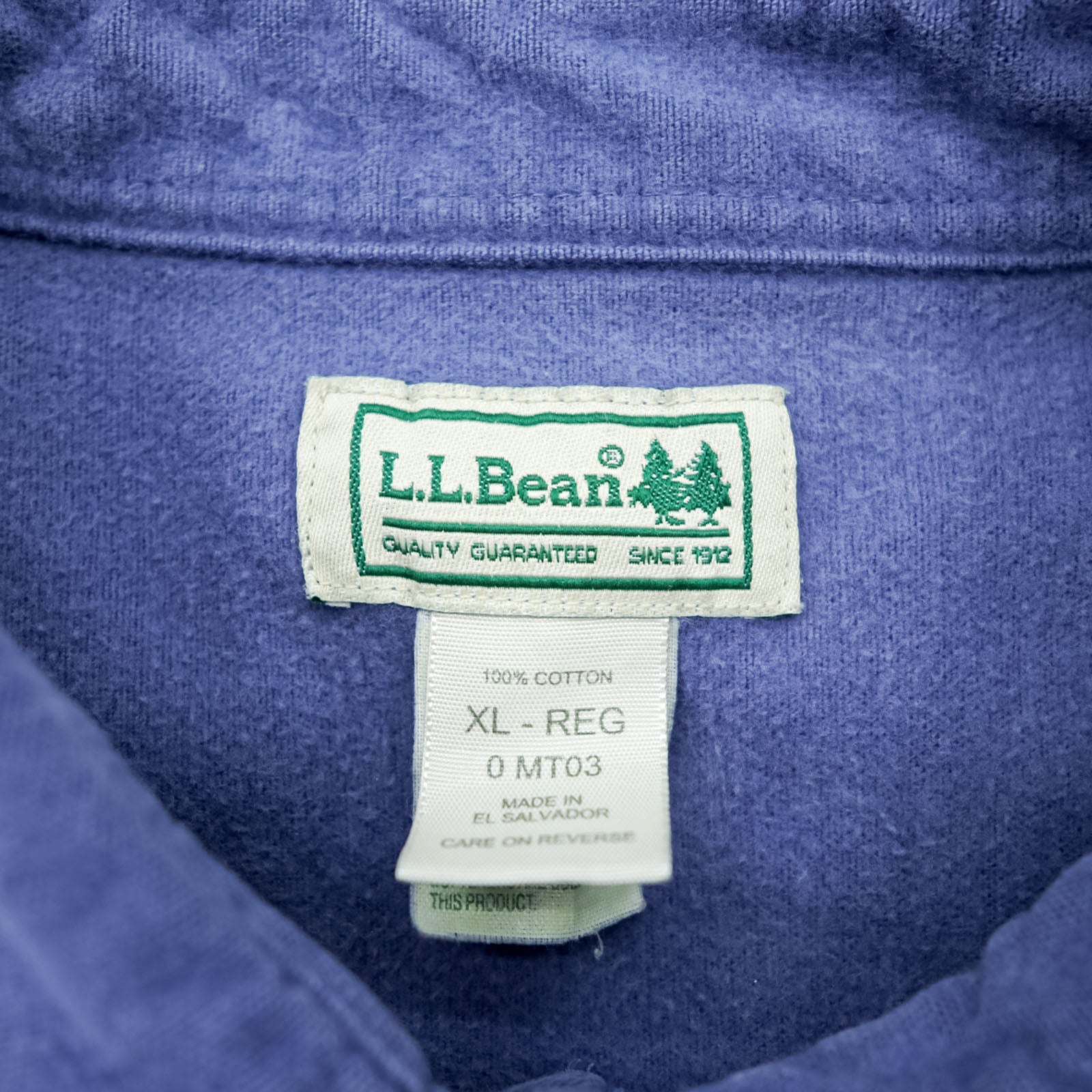 L.L.Bean シャモアシャツ フランネルシャツ XL ブルー フラップ 胸ポケット MT03