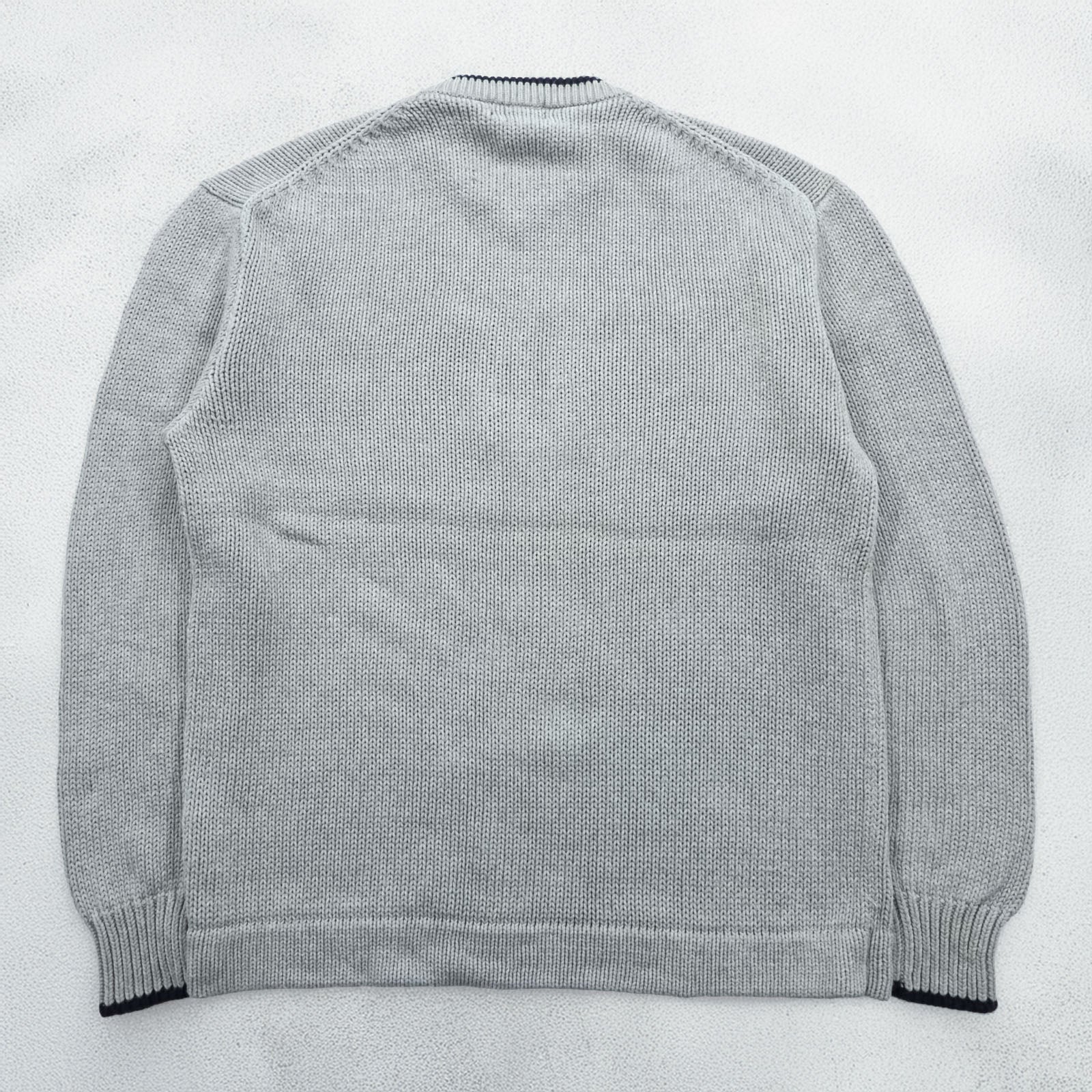 Polo Ralph Lauren 90年代 星条旗 コットンニット クルーネック セーター L グレー RL POLO JEANS
