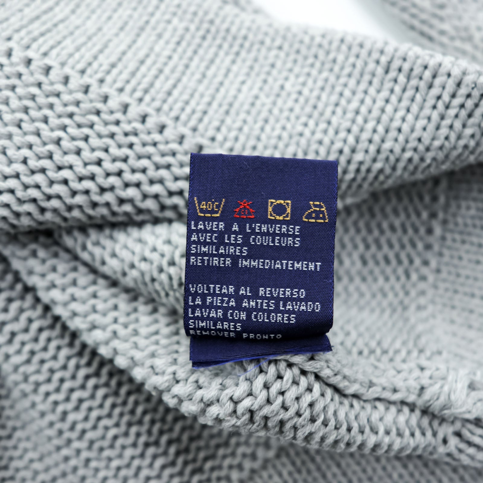 Polo Ralph Lauren 90年代 星条旗 コットンニット クルーネック セーター L グレー RL POLO JEANS