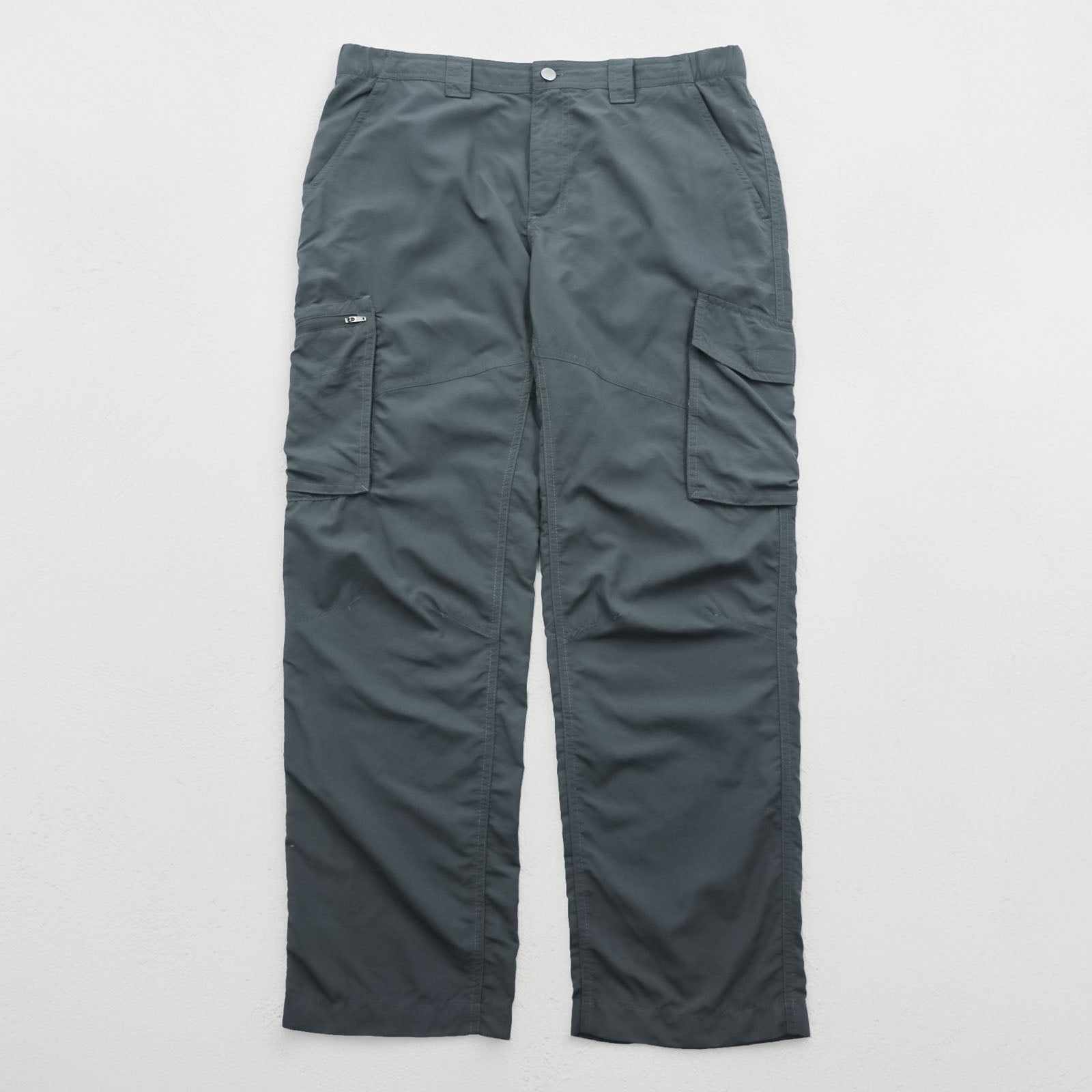 Columbia カーゴパンツ アウトドア パンツ L グレー 防水 リップストップ ナイロン Hiking Kestrel Trail Cargo Pants OMNI-SHADE SUN PROTECTION XM0104