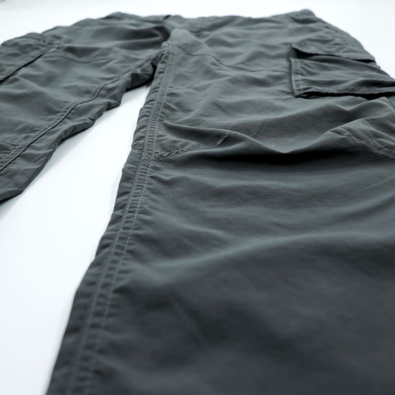 Columbia カーゴパンツ アウトドア パンツ L グレー 防水 リップストップ ナイロン Hiking Kestrel Trail Cargo Pants OMNI-SHADE SUN PROTECTION XM0104