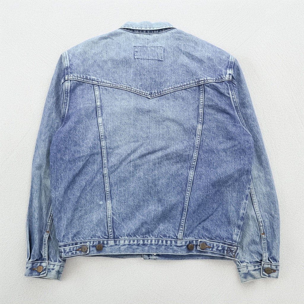 Wrangler 90年代 デニムジャケット Gジャン L ライトブルー ストーンウォッシュ インディゴ AUTHENTIC WESTERN 121172