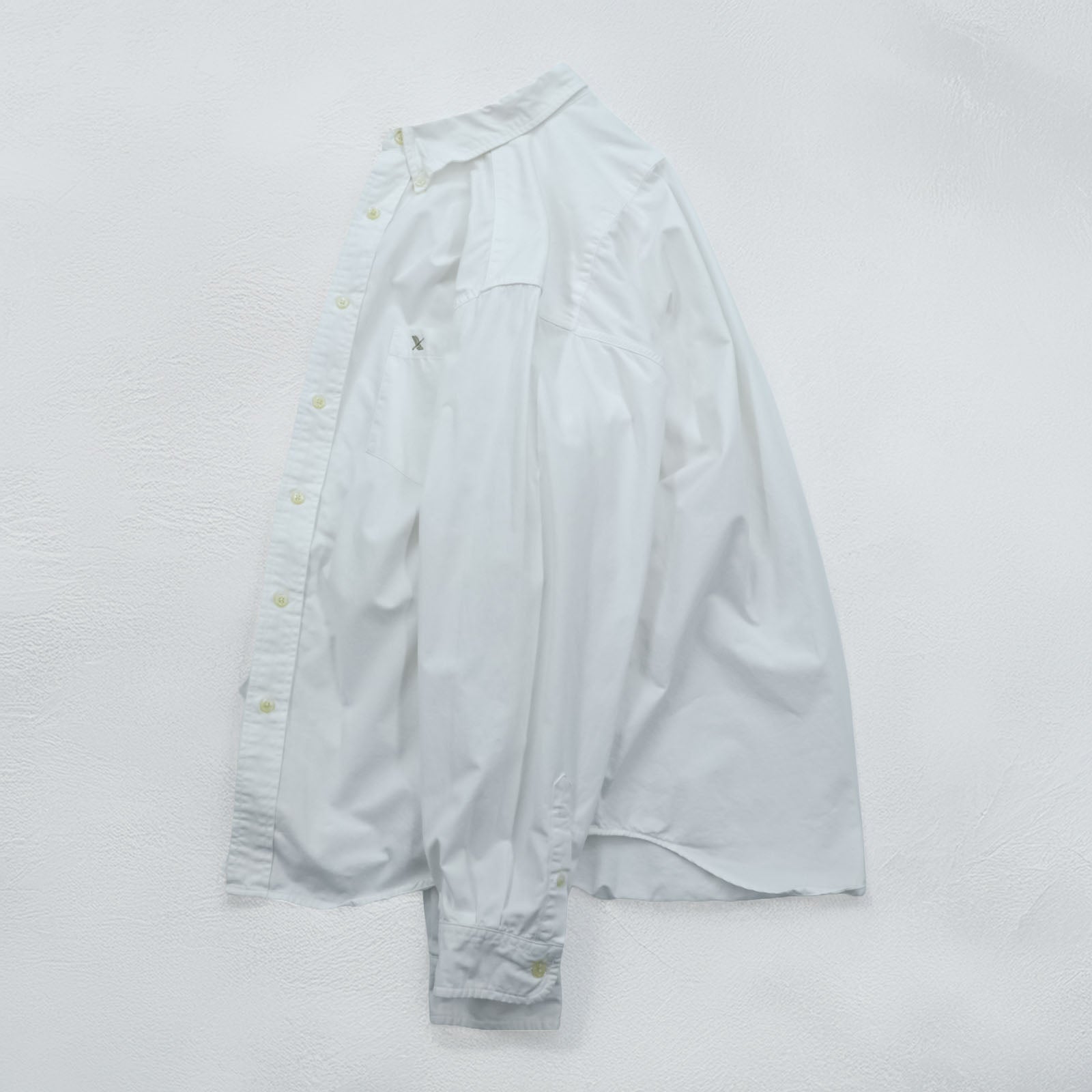Eddie Bauer オックスフォード ボタンダウンシャツ XL ホワイト 胸ポケット コットン