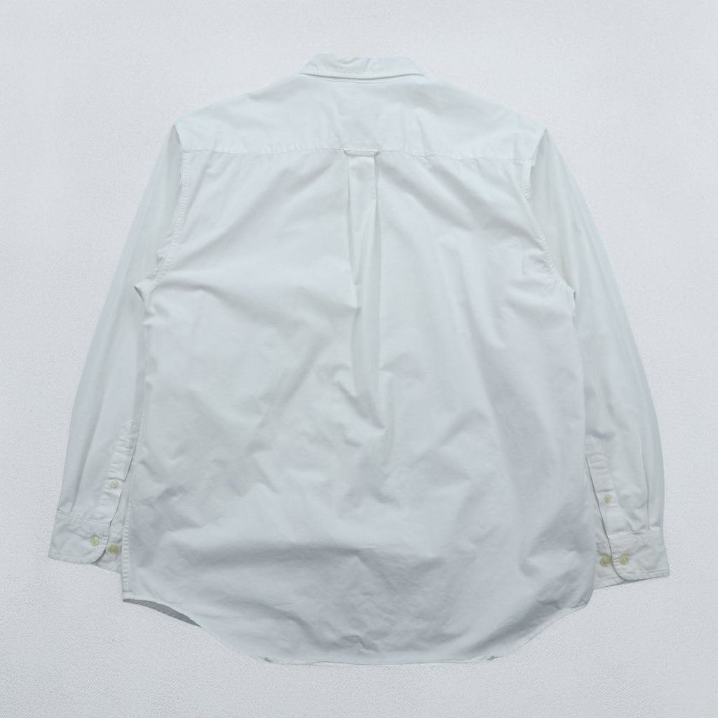 Eddie Bauer オックスフォード ボタンダウンシャツ XL ホワイト 胸ポケット コットン