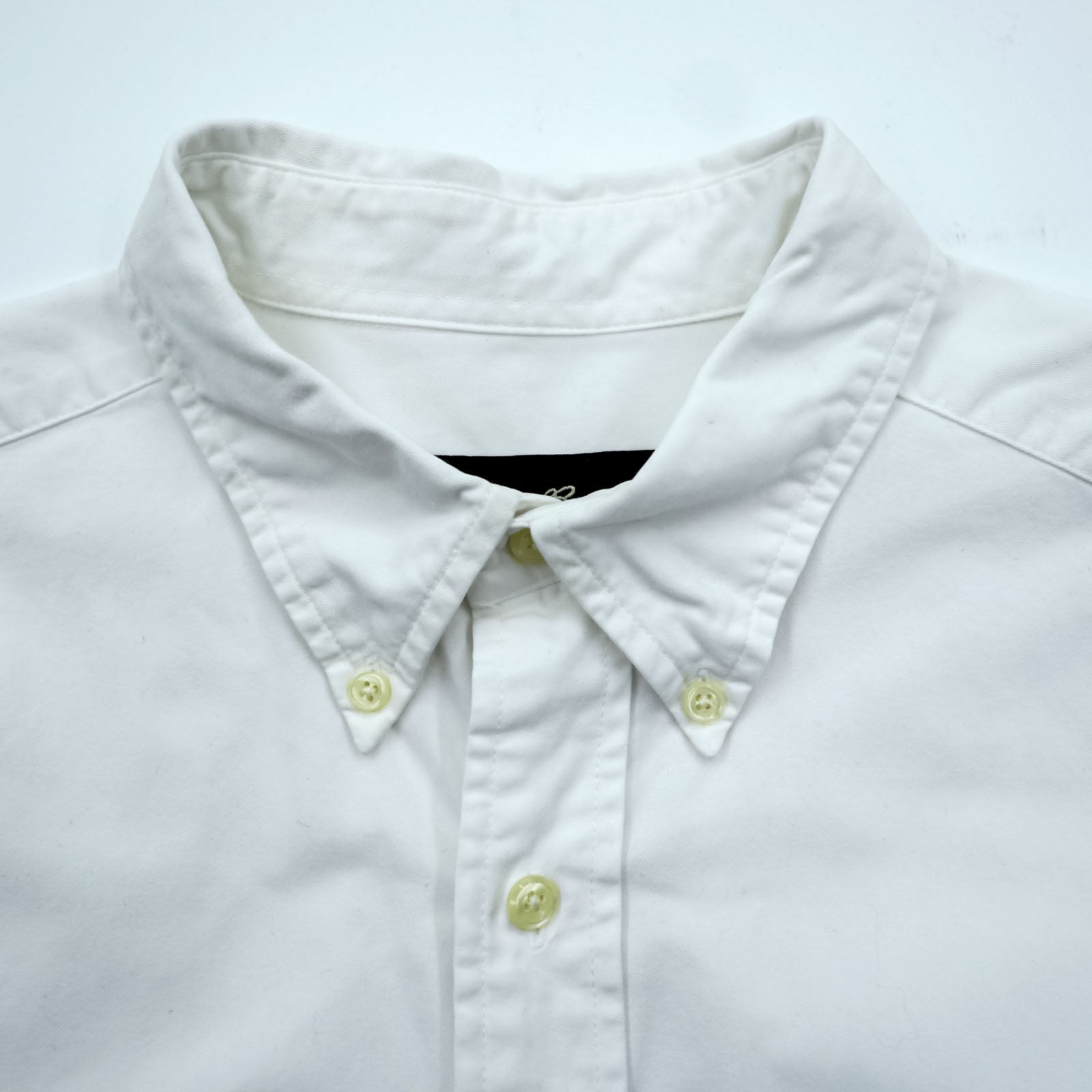 Eddie Bauer オックスフォード ボタンダウンシャツ XL ホワイト 胸ポケット コットン