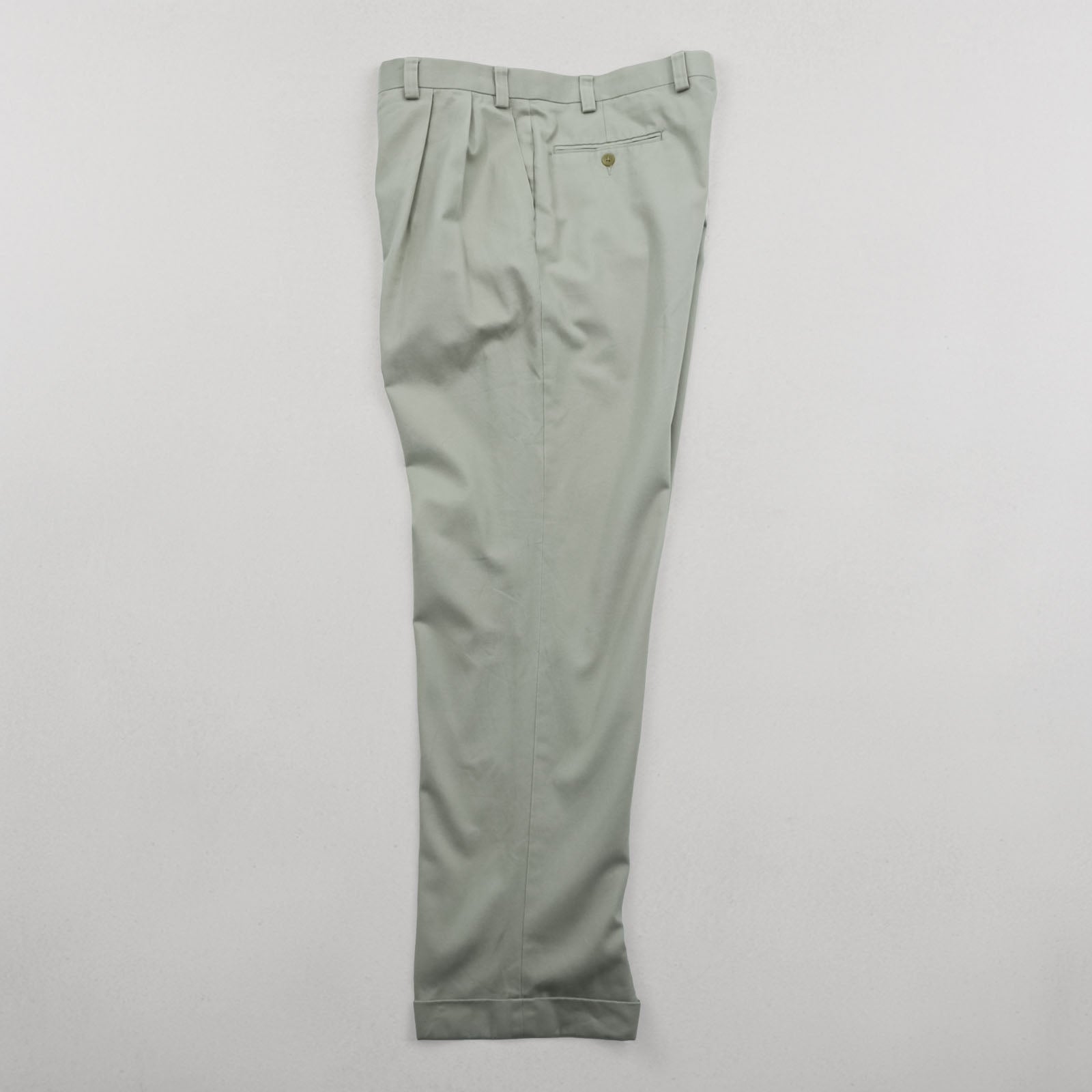 LAUREN RALPH LAUREN 90年代 2タック ワイド チノパンツ ワークパンツ L ベージュ ダブルカフス