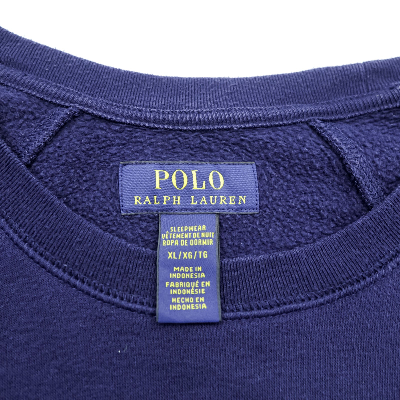 Polo Ralph Lauren ライトウェイト スウェット トレーナー XL ネイビー コットン クルーネック