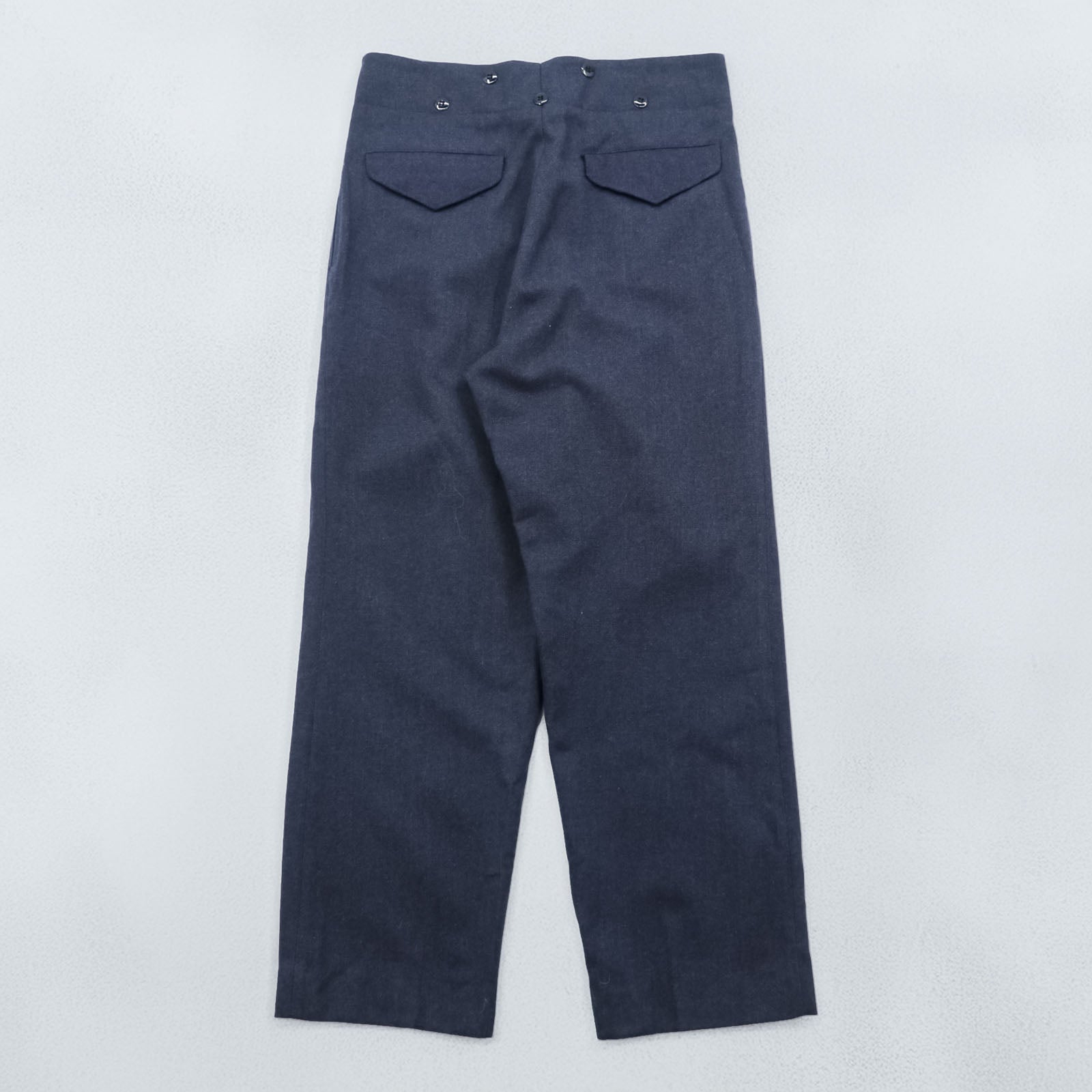 Clayman & Sons LTD 60年代 ユーロヴィンテージ スラックス パンツ トラウザーズ M ネイビー イギリス空軍 ミリタリー 8405-21-800-1044