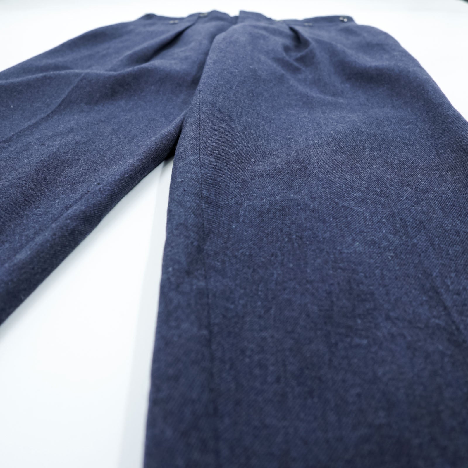 Clayman & Sons LTD 60年代 ユーロヴィンテージ スラックス パンツ トラウザーズ M ネイビー イギリス空軍 ミリタリー 8405-21-800-1044