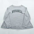RUSSELL ATHLETIC × K3 & Co. アーチロゴ スウェット トレーナー FREE ワイド グレー ドロップショルダー 1668-599-1588