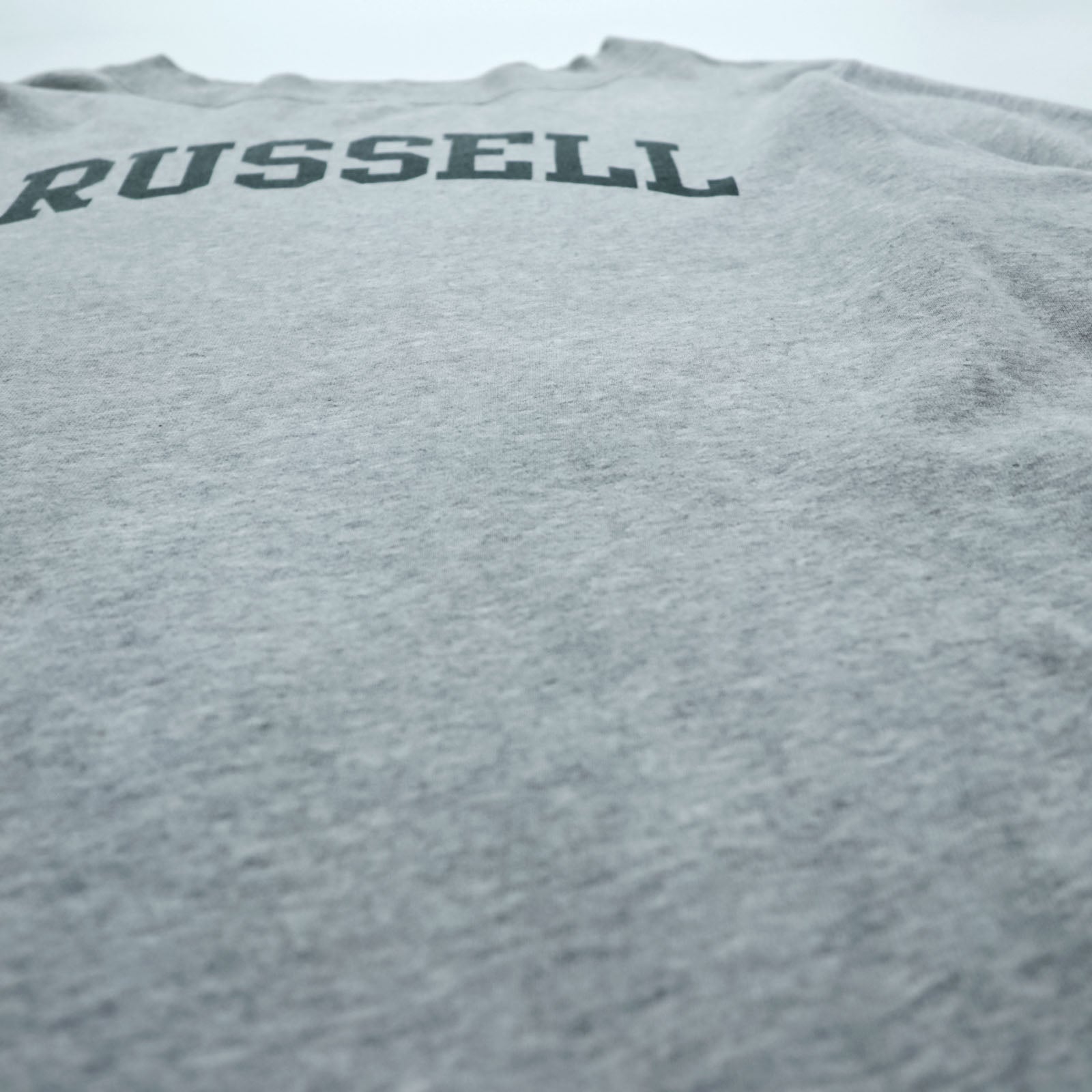 RUSSELL ATHLETIC × K3 & Co. アーチロゴ スウェット トレーナー FREE ワイド グレー ドロップショルダー 1668-599-1588