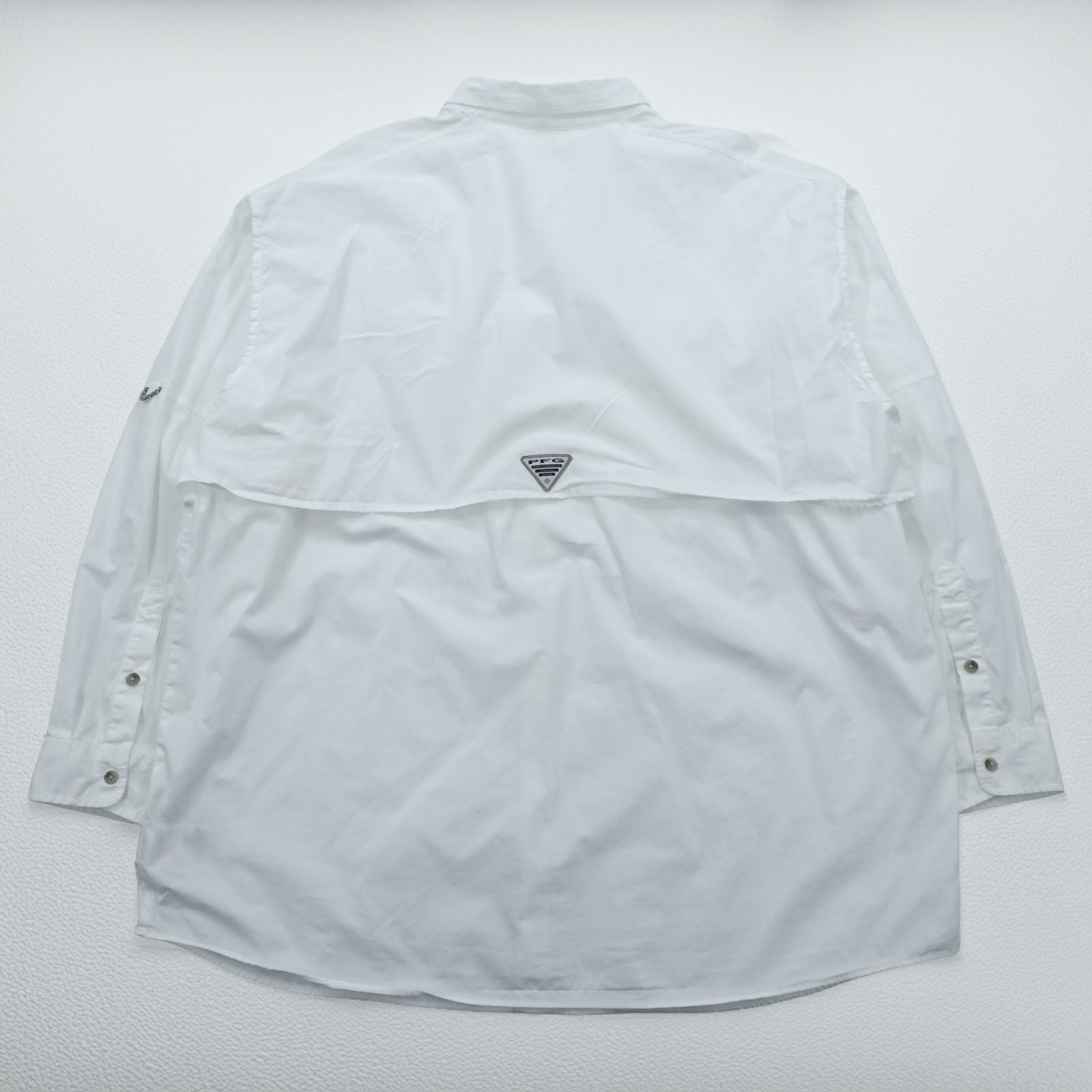 Columbia PFG フィッシングシャツ XXL ホワイト 胸ポケット コットン ビッグサイズ FM7120