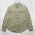 Polo Ralph Lauren 90年代 ミリタリー ワークシャツ M カーキ コットン 胸ポケット