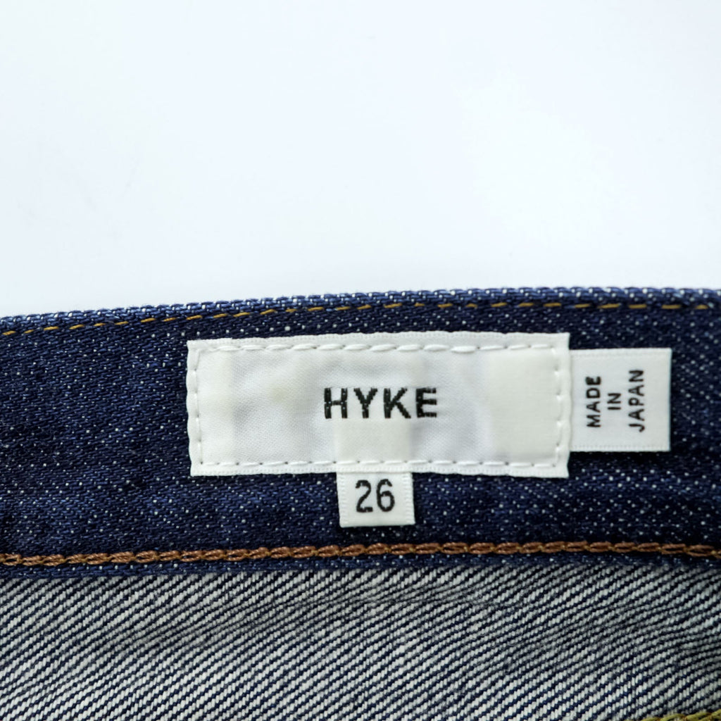 HYKE 日本製 タイトスリム デニムパンツ ジーンズ M インディゴ 濃紺 TIGHT SLIM