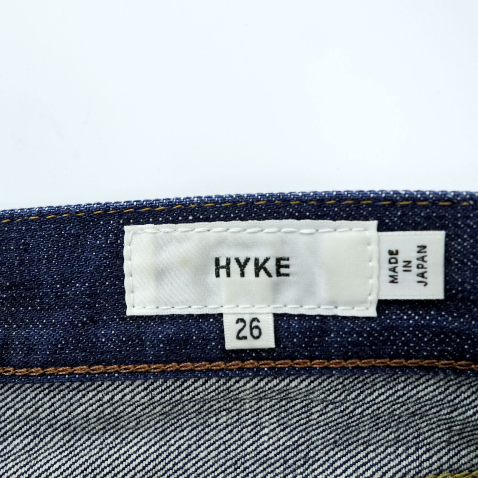 HYKE 日本製 タイトスリム デニムパンツ ジーンズ M インディゴ 濃紺 TIGHT SLIM