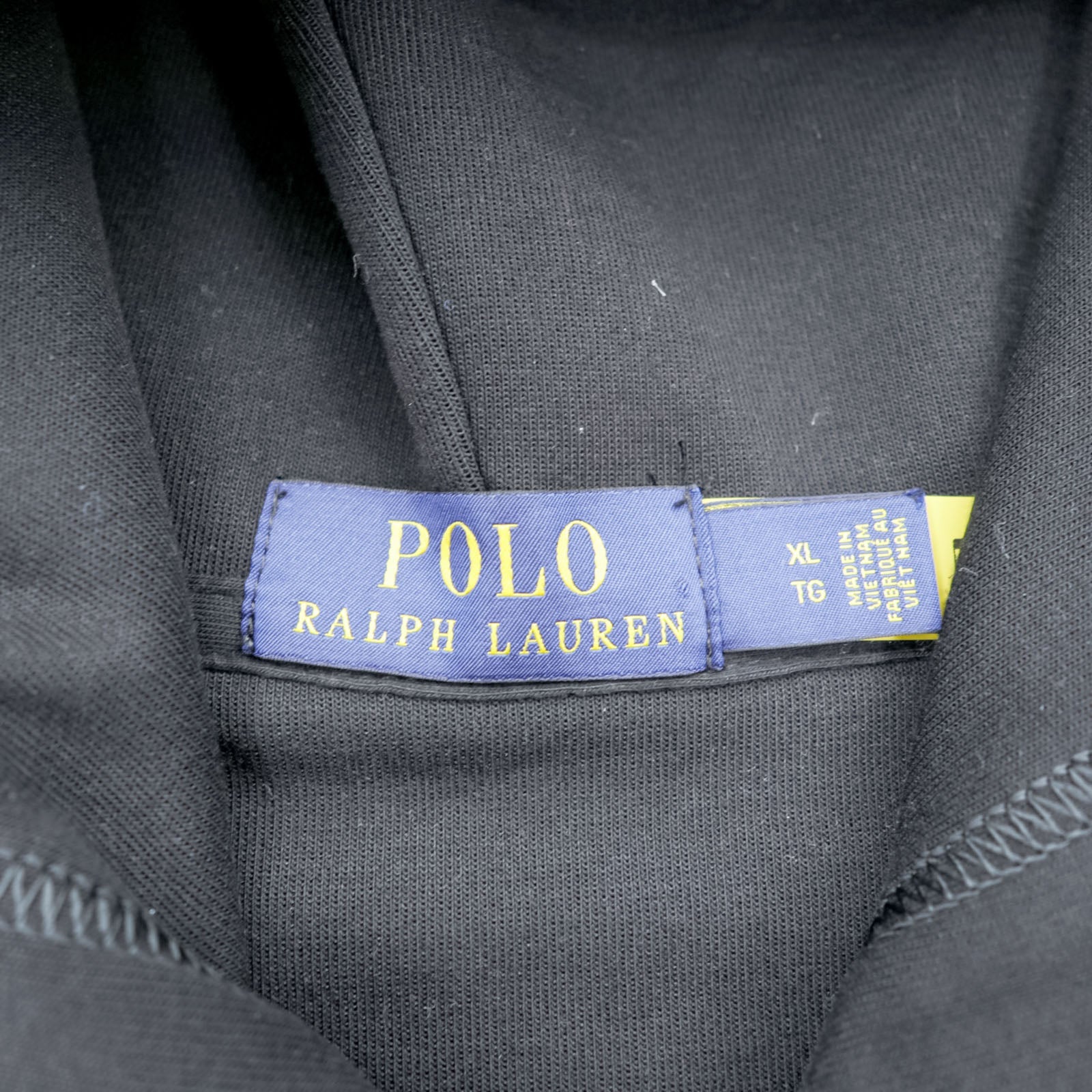 Polo Ralph Lauren ジップパーカー XL ブラック スモールポニー 刺繍 ロゴ フロントポケット