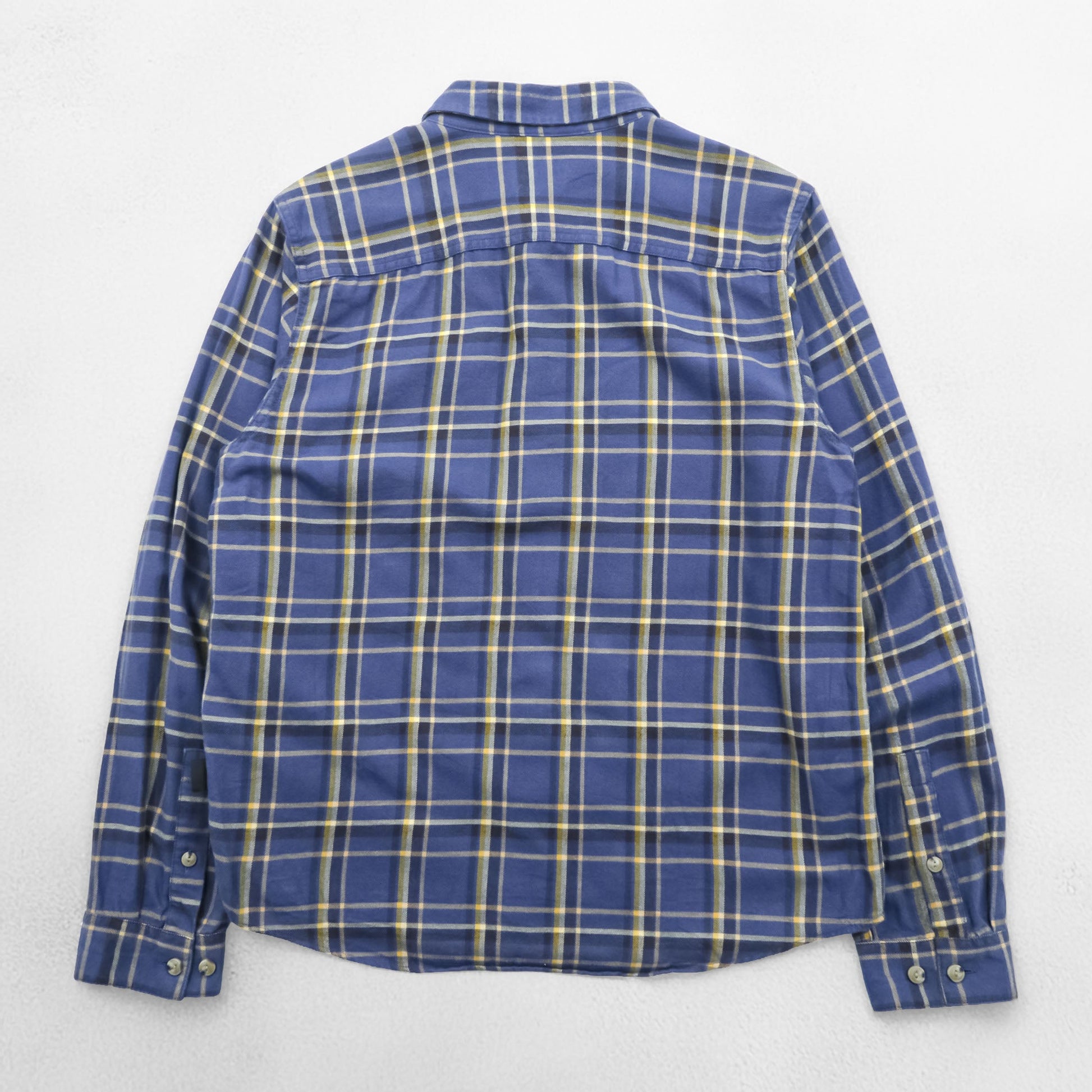 Patagonia ロングスリーブ ライトウェイト フィヨルド フランネルシャツ S ブルー チェック 42410