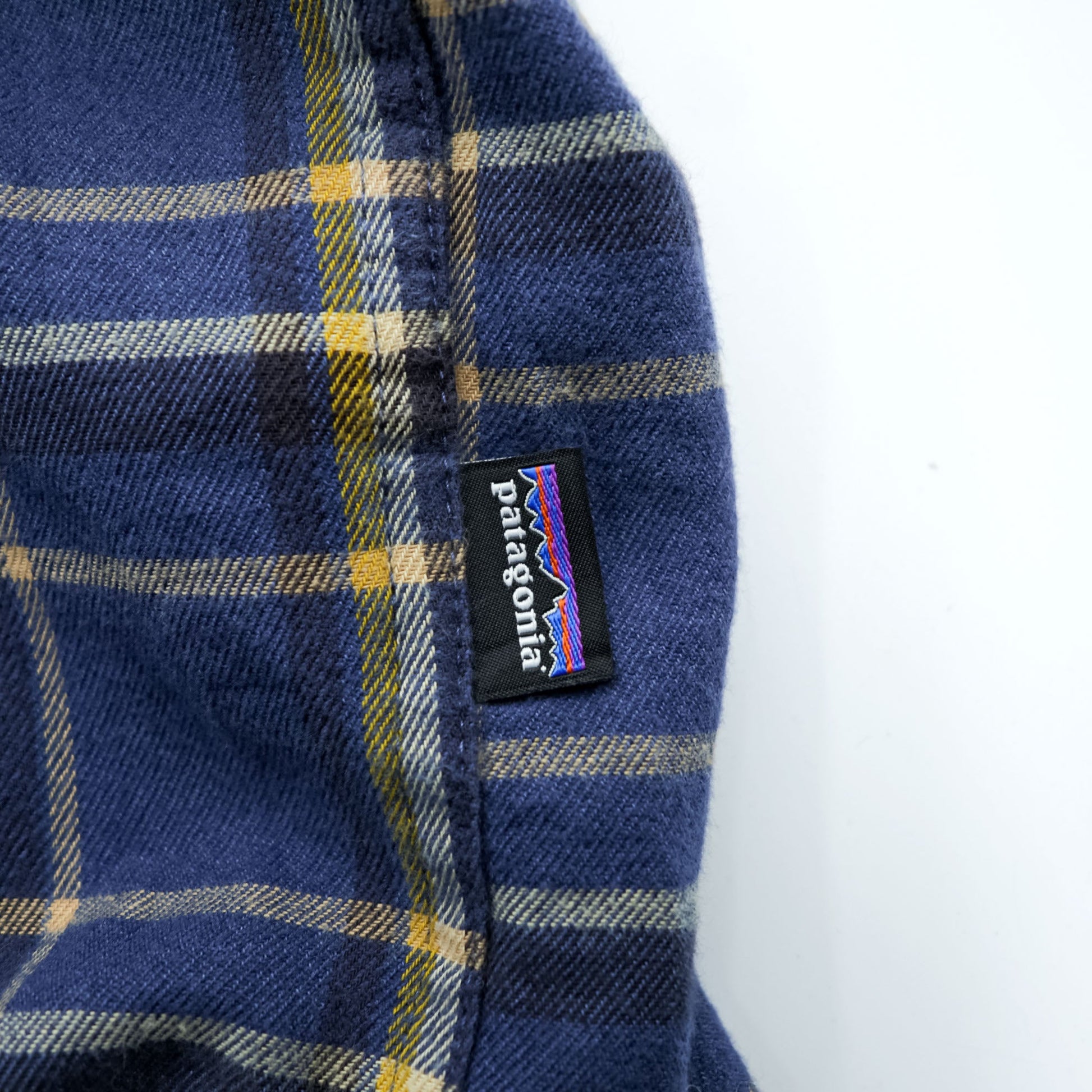 Patagonia ロングスリーブ ライトウェイト フィヨルド フランネルシャツ S ブルー チェック 42410