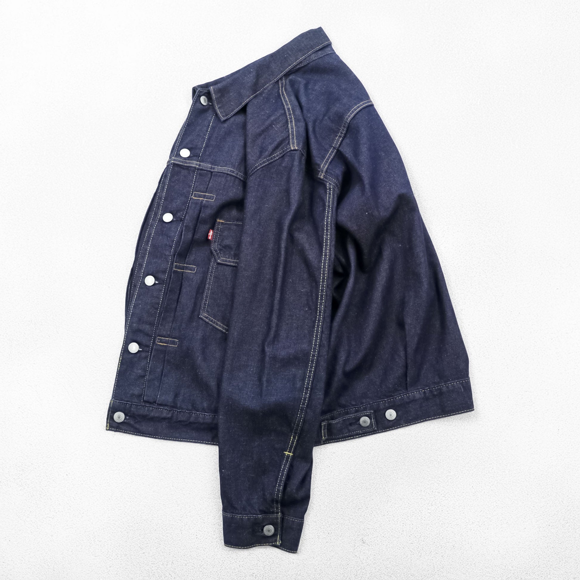 Levi's 2ndタイプ ビッグE デニム トラッカージャケット TYPE II Gジャン L インディゴ タック プリーツ ルーズフィット 濃紺 PREMIUM 56862-0002