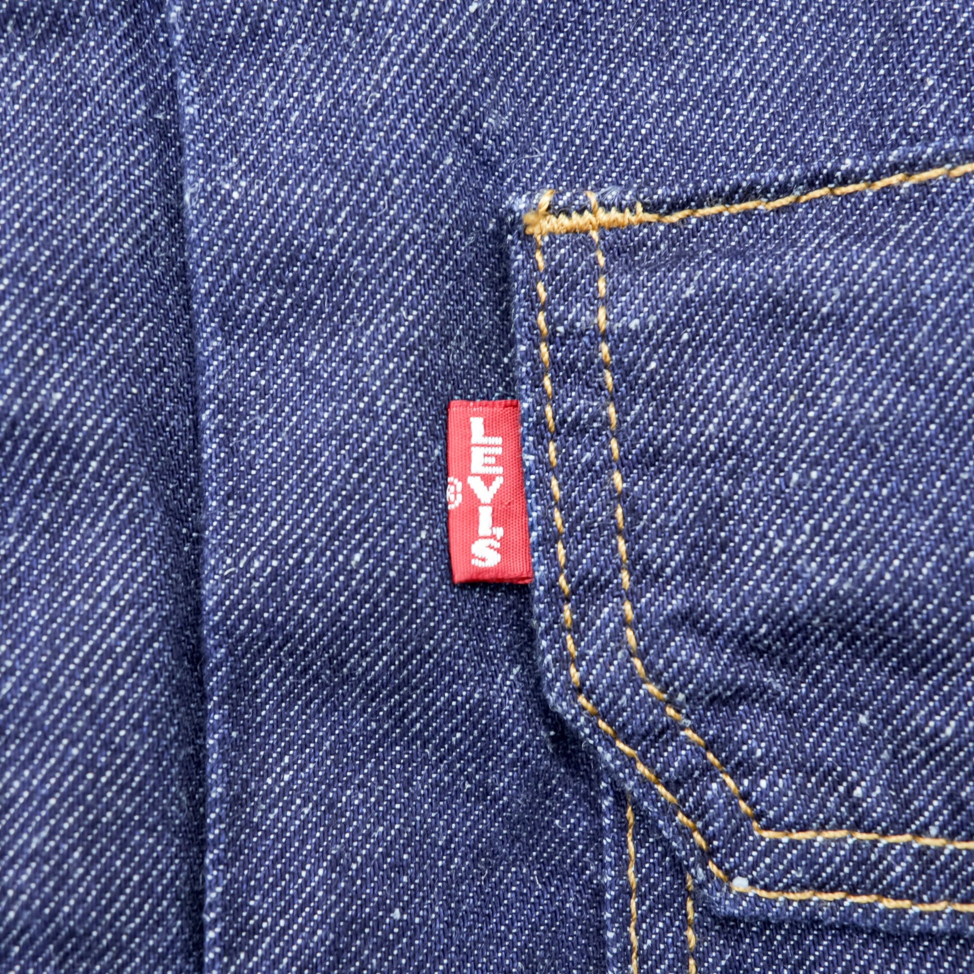 Levi's 2ndタイプ ビッグE デニム トラッカージャケット TYPE II Gジャン L インディゴ タック プリーツ ルーズフィット 濃紺 PREMIUM 56862-0002