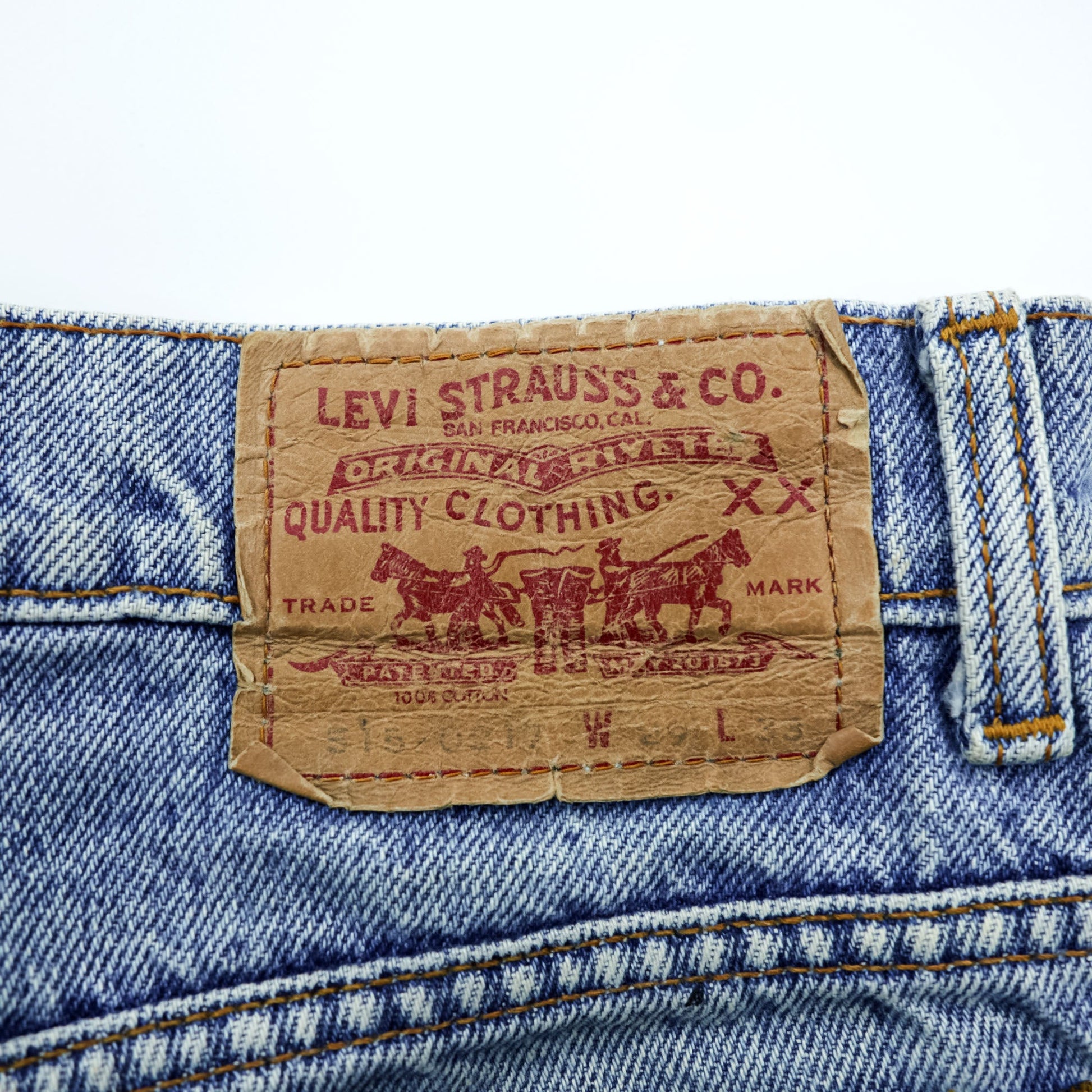 Levi's 90年代 デニムパンツ ジーンズ S インディゴ ブルー ボタン裏359 515-0217