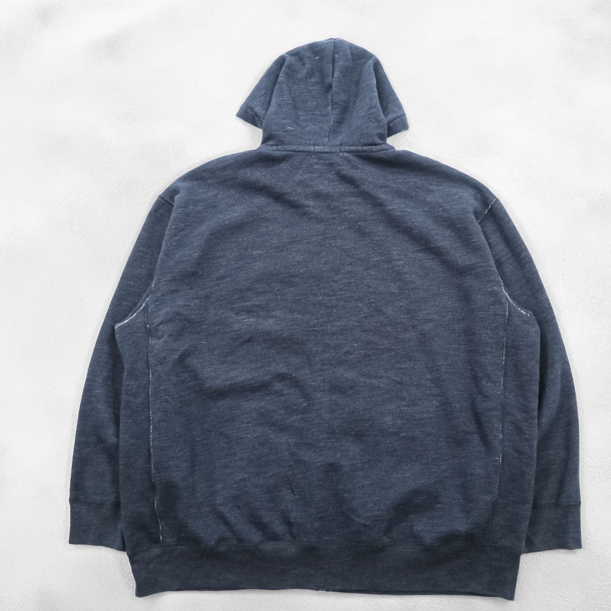 Polo Ralph Lauren リバースウィーブ ジップパーカー 3XL グレー スモールポニー 刺繍 ロゴ ビッグサイズ フロントポケット