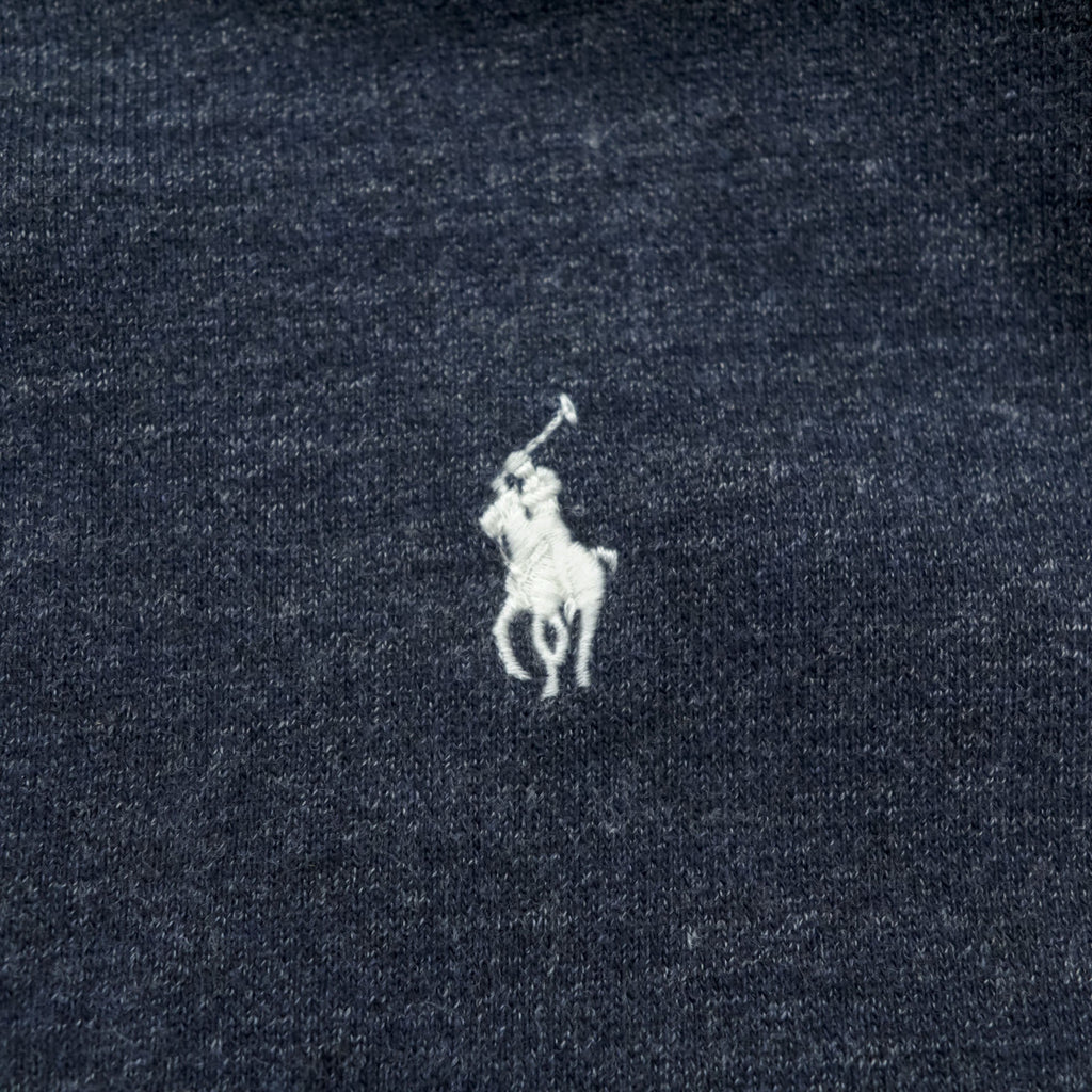 Polo Ralph Lauren リバースウィーブ ジップパーカー 3XL グレー スモールポニー 刺繍 ロゴ ビッグサイズ フロントポケット