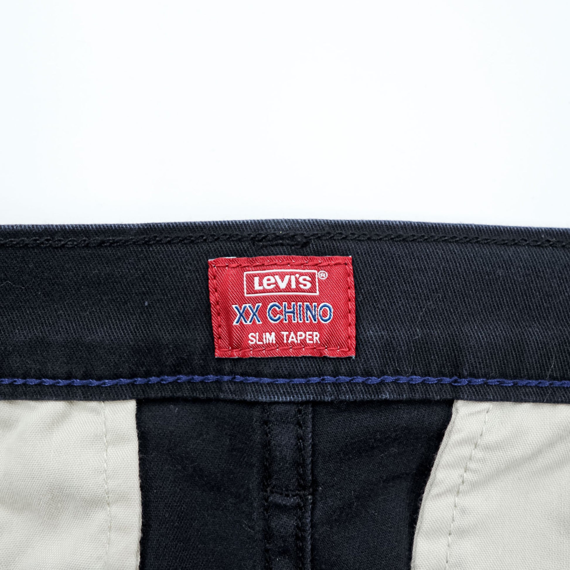 Levi's XX CHINO スリム テーパード チノパンツ ワークパンツ M ブラック ストレッチ 85227-0044