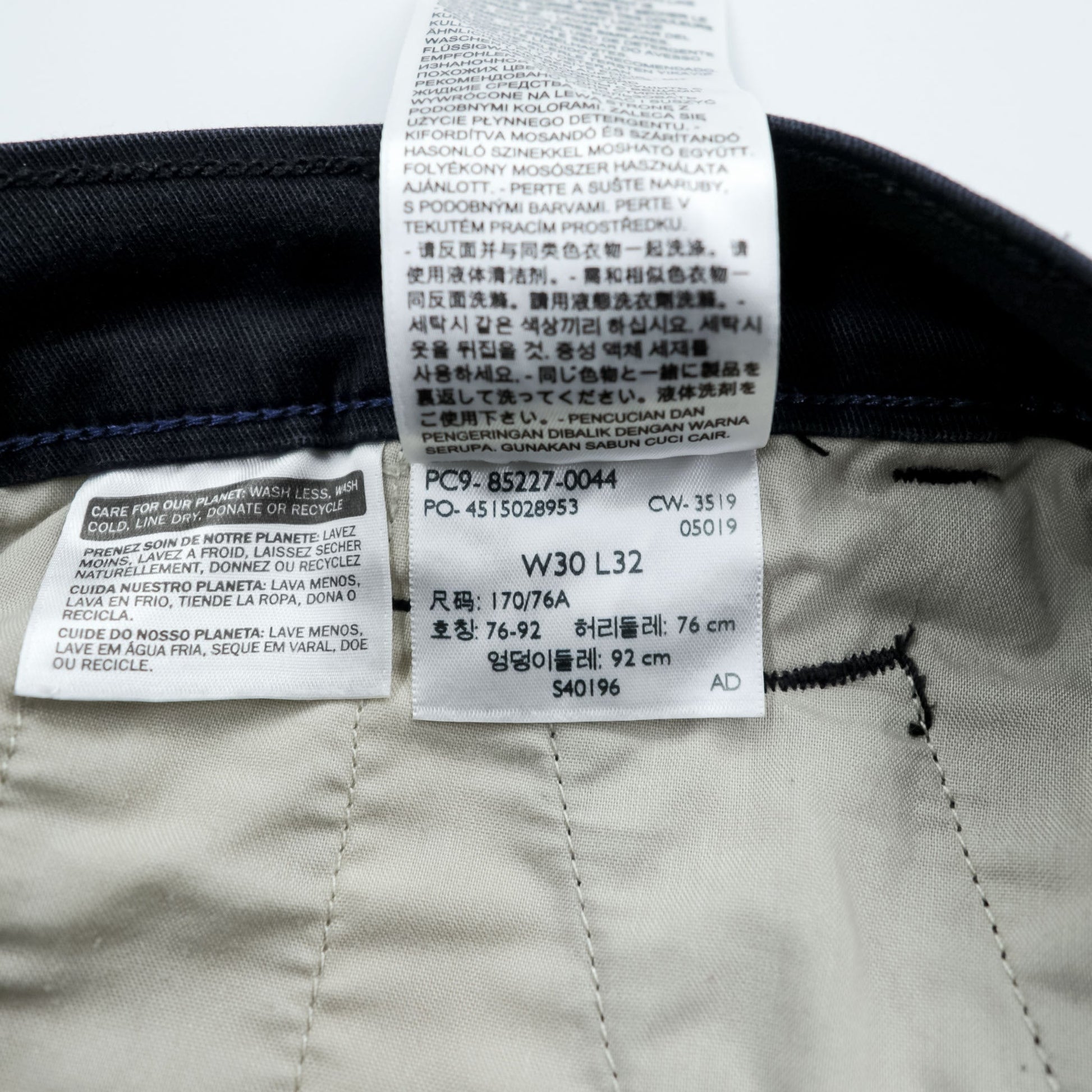 Levi's XX CHINO スリム テーパード チノパンツ ワークパンツ M ブラック ストレッチ 85227-0044