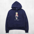 Polo Ralph Lauren ポロベア プルオーバー パーカー M ネイビー サイドポケット コットン